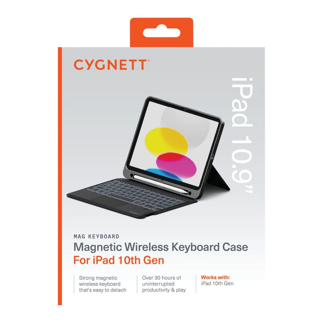 3 Cygnett Keyboard Case iPad 10.9" 10th Gen & A16 Black, 3 of 9