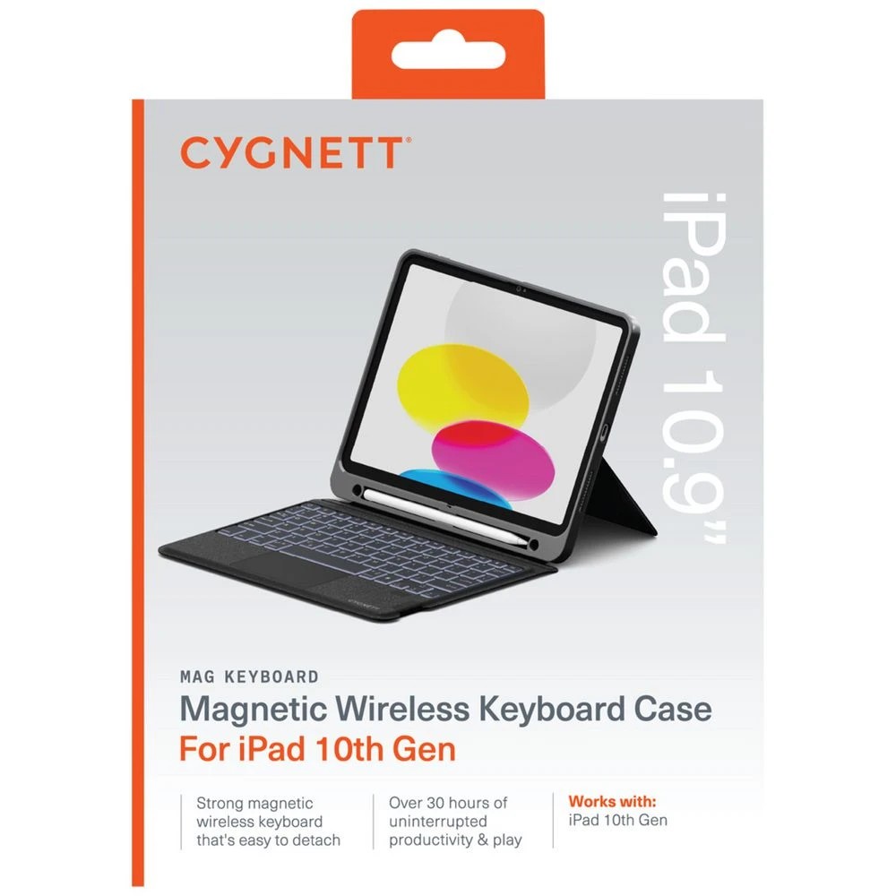 3 Cygnett Keyboard Case iPad 10.9" 10th Gen & A16 Black, 3 of 9