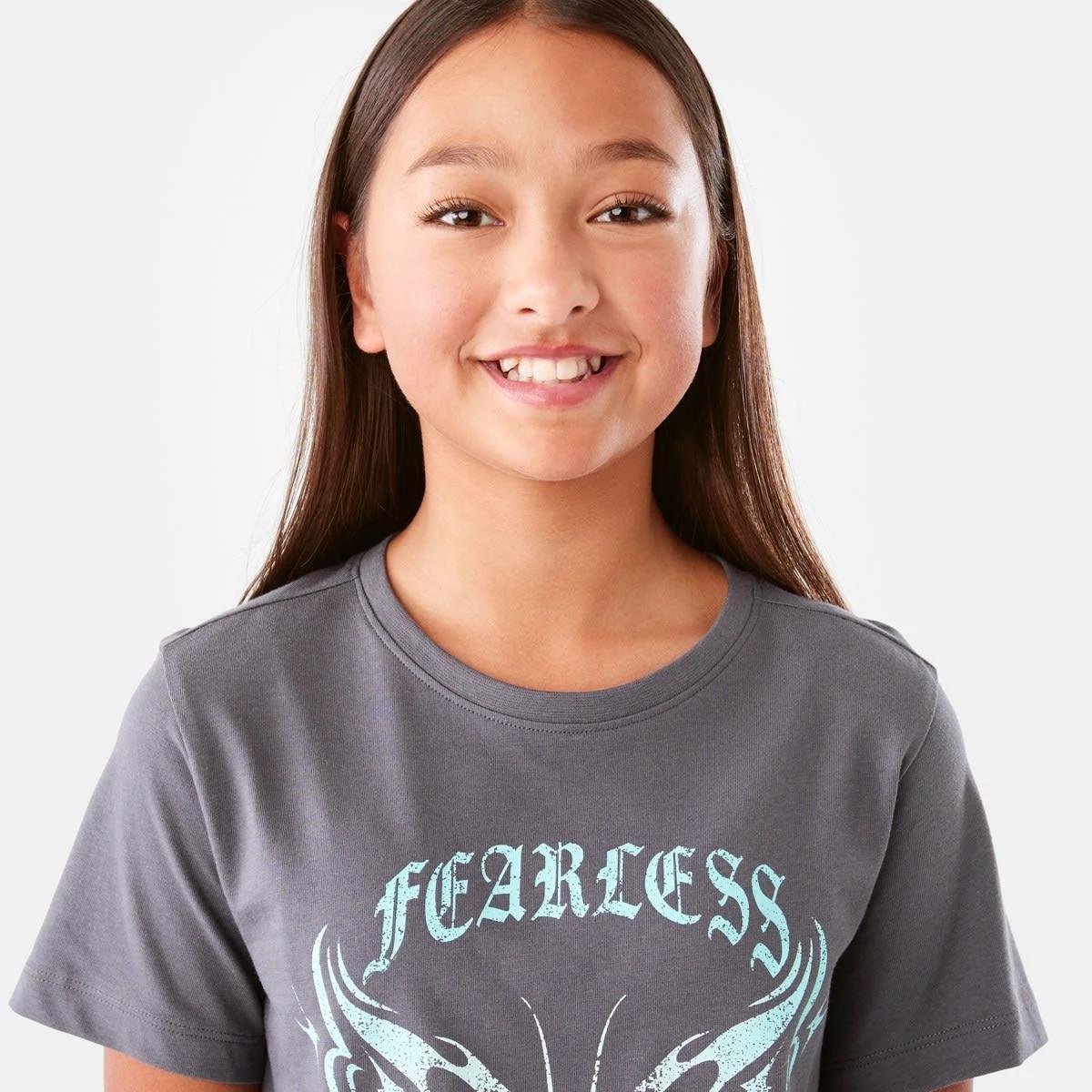 3 Short Sleeve Print T-shirt Btrfly Gry, 3 of 8
