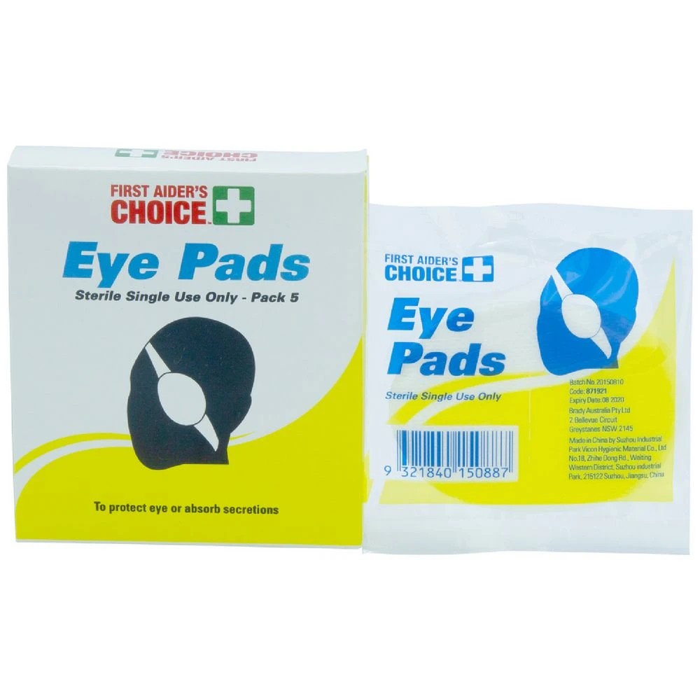 1 First Aiders Choice Eye Pads 5 Pack, 1 of 1