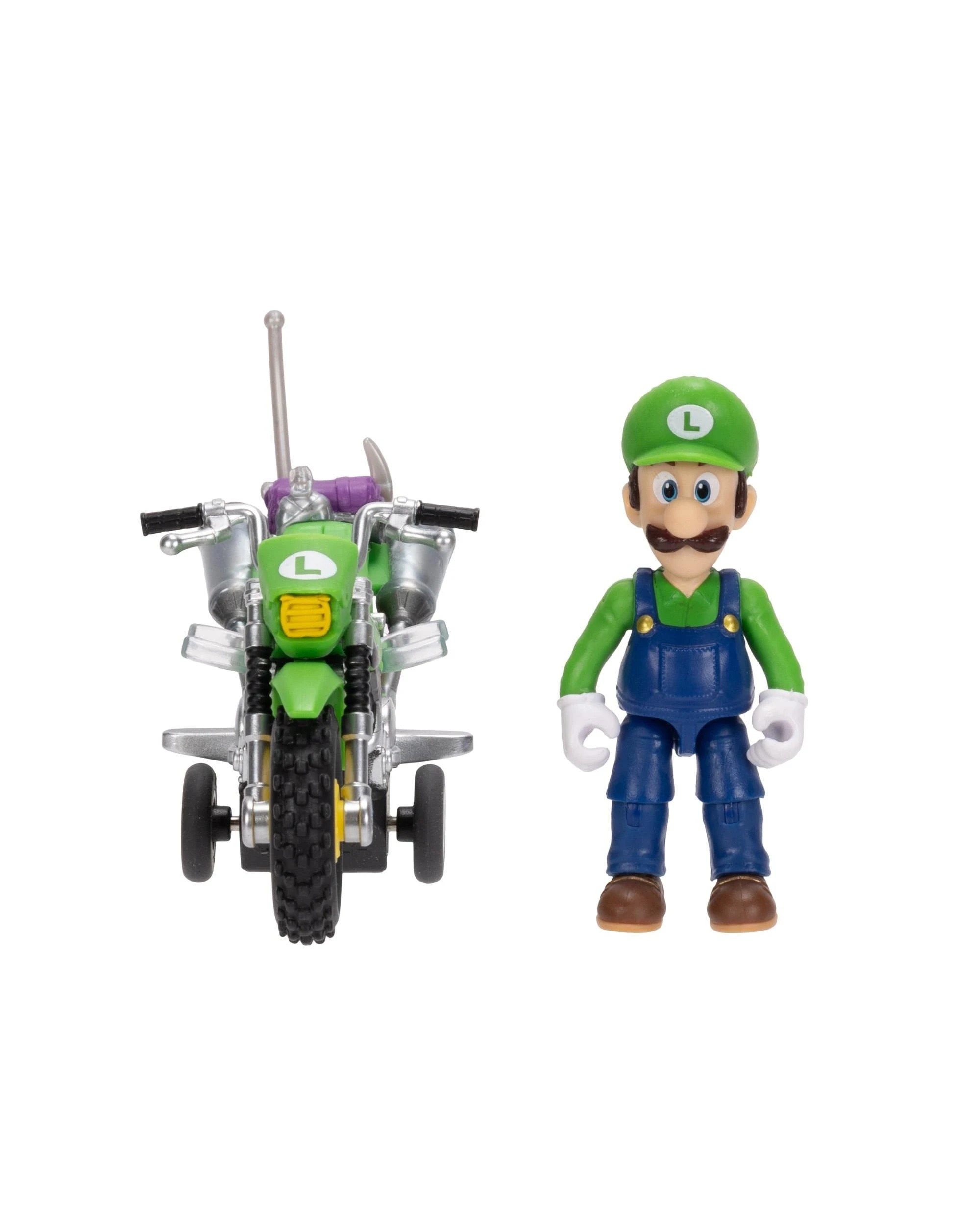 5 The Super Mario Galaxy Movie Pull Back Racer Luigi Figure, 5 of 10