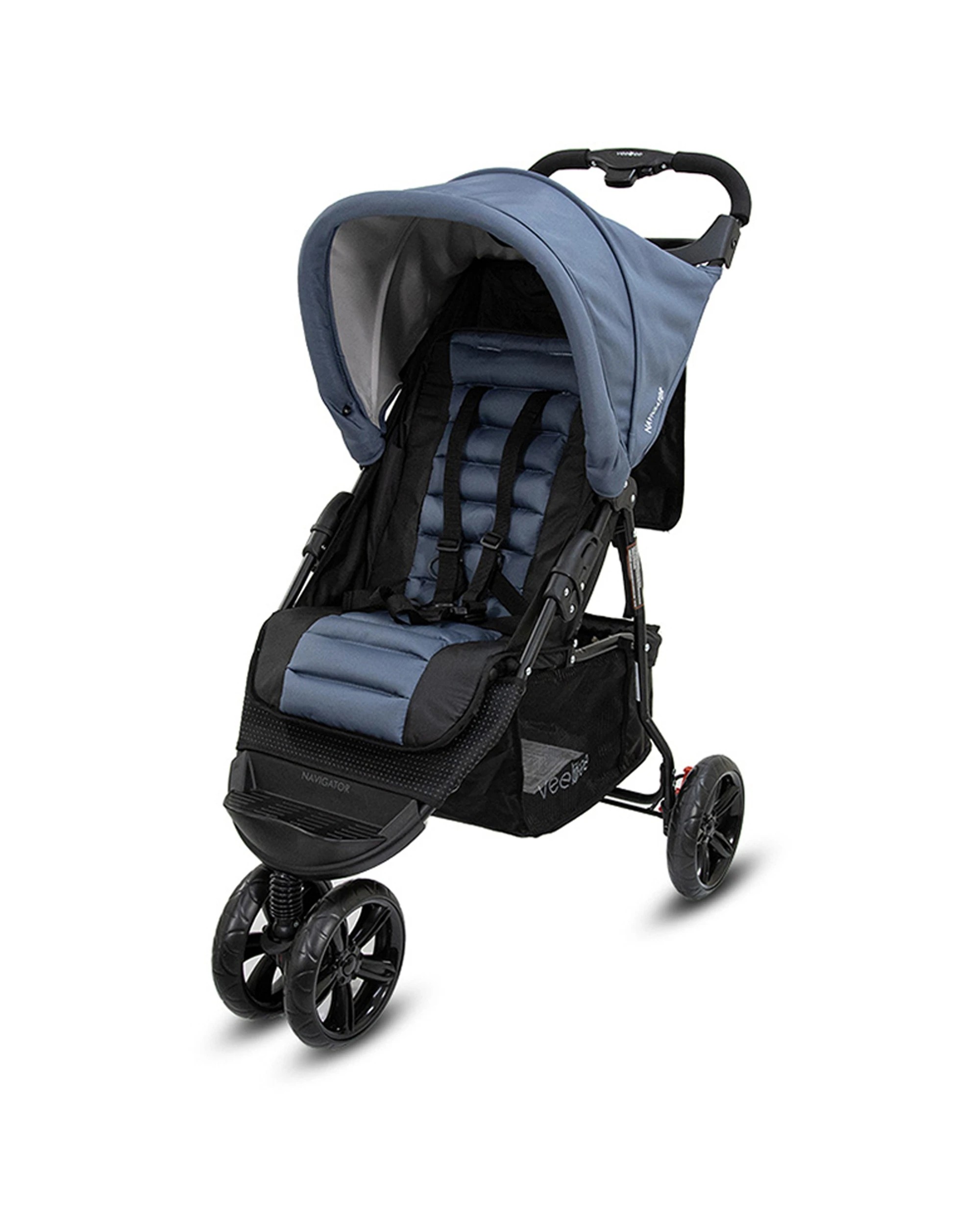 1 Vee Bee Navigator Stroller 100cm Folding Baby Pram Infant Toddler Glacier
 - Blue, 1 of 9