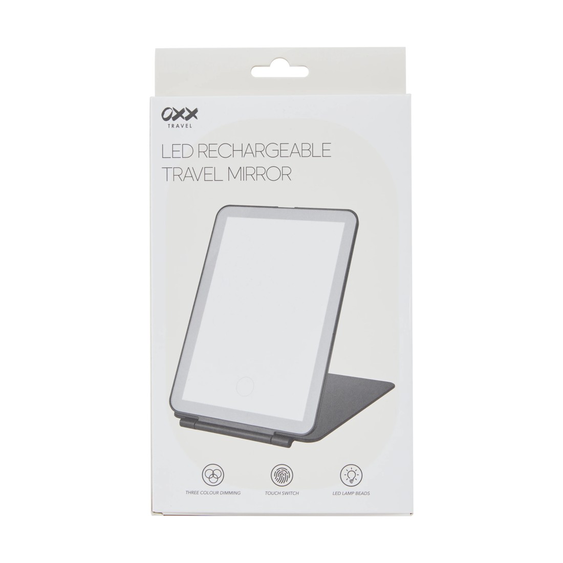 9 OXX Travel LED Rechargeable Travel Mirror - Black, 9 of 10