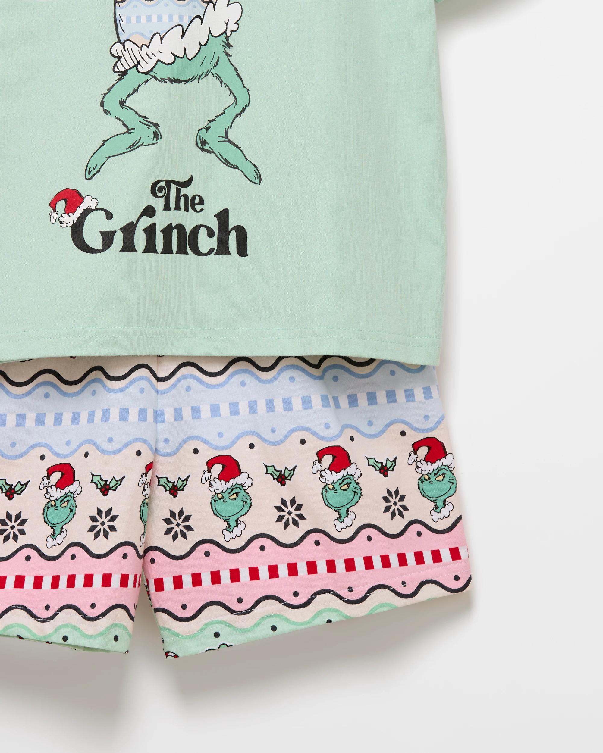 6 The Grinch Family Matching Older Kids Cotton Christmas Pyjama Set (green) 08 GRINCH, 6 of 8