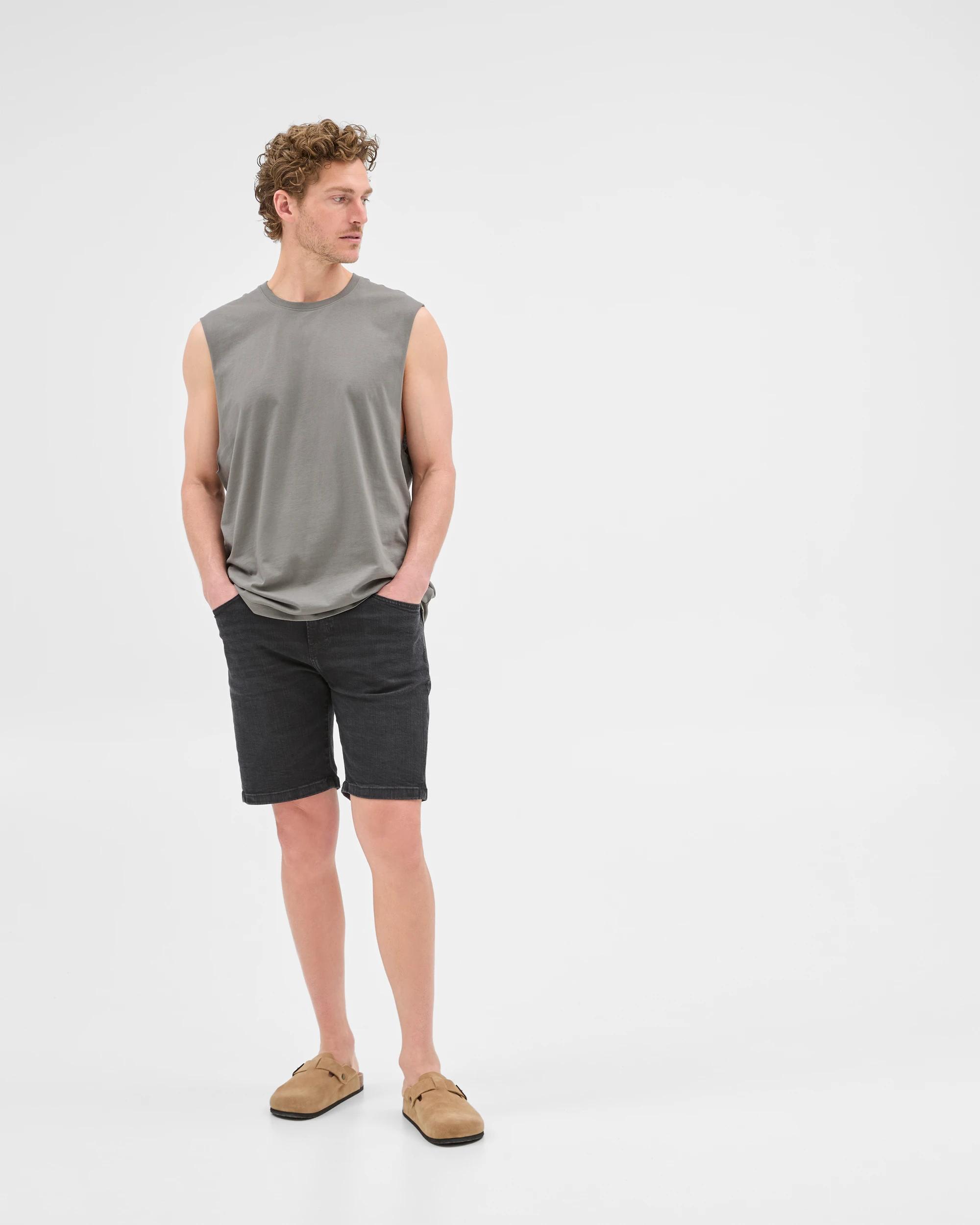 2 Target Australian Cotton Plain Tank Top GUNMETAL, 2 of 7