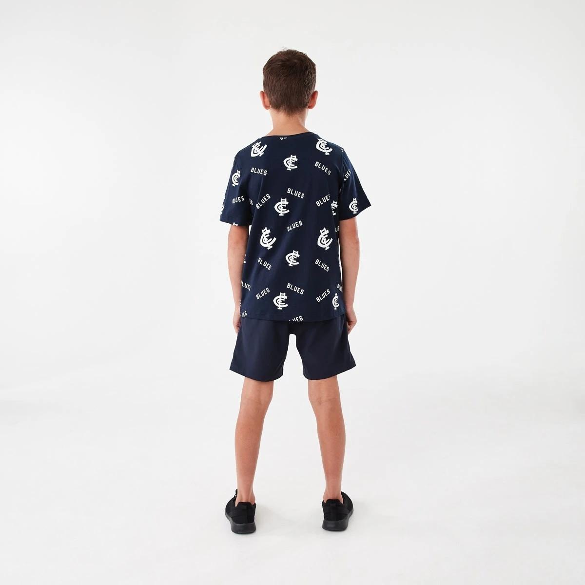 7 Official AFL Kids All Over Print T-shirt Carlton, 7 of 10