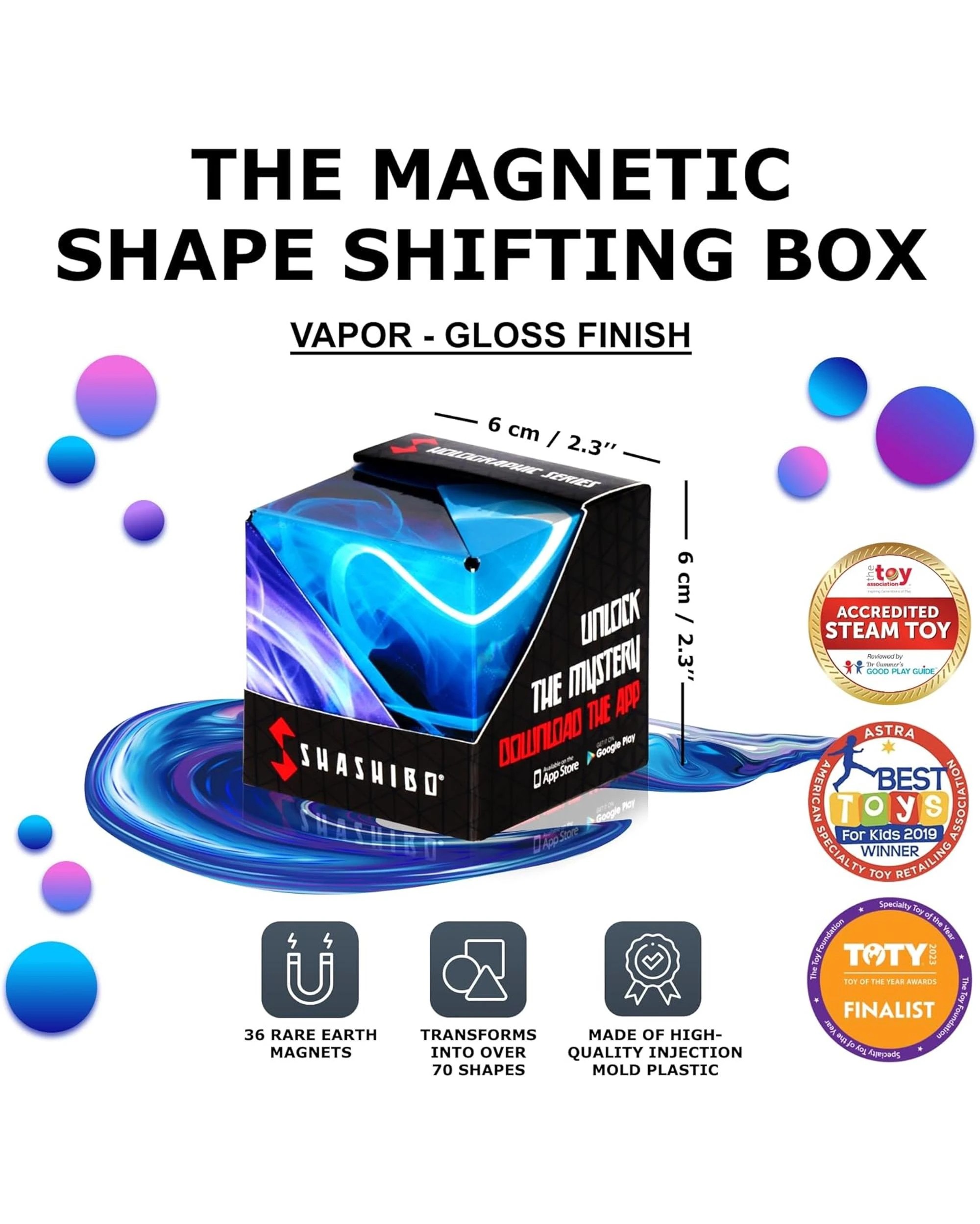 2 Shashibo Shape Shifting Box - Vapor, 2 of 7