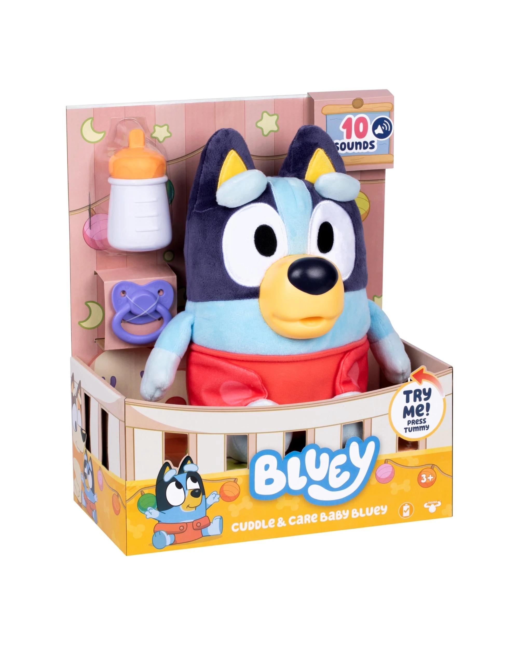 4 Bluey Cuddle and Care Baby Bluey Plush, 4 of 10