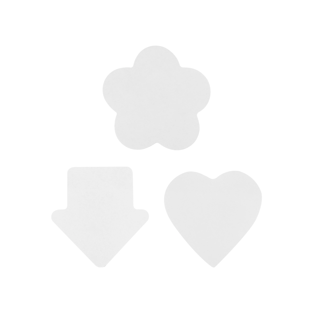 4 100 Pack Shaped Sticky Notes - Assorted, 4 of 4