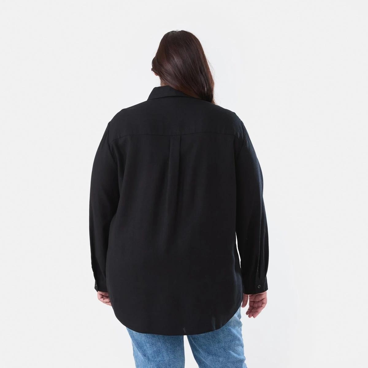 3 Curve Long Sleeve Shirt BLACK, 3 of 6