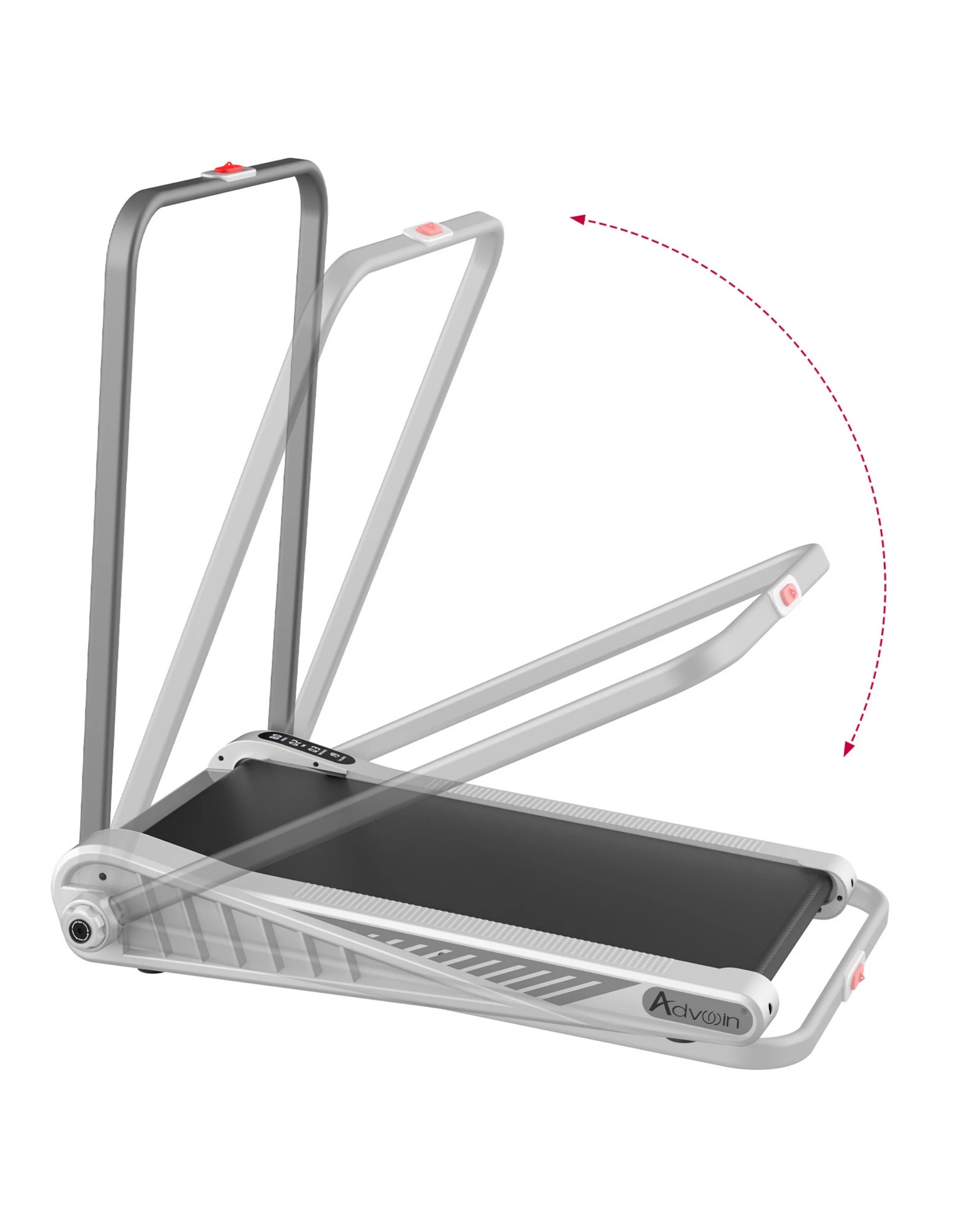 3 Advwin Incline Treadmill Under Desk Walking Pad Silver - Silver, 3 of 6