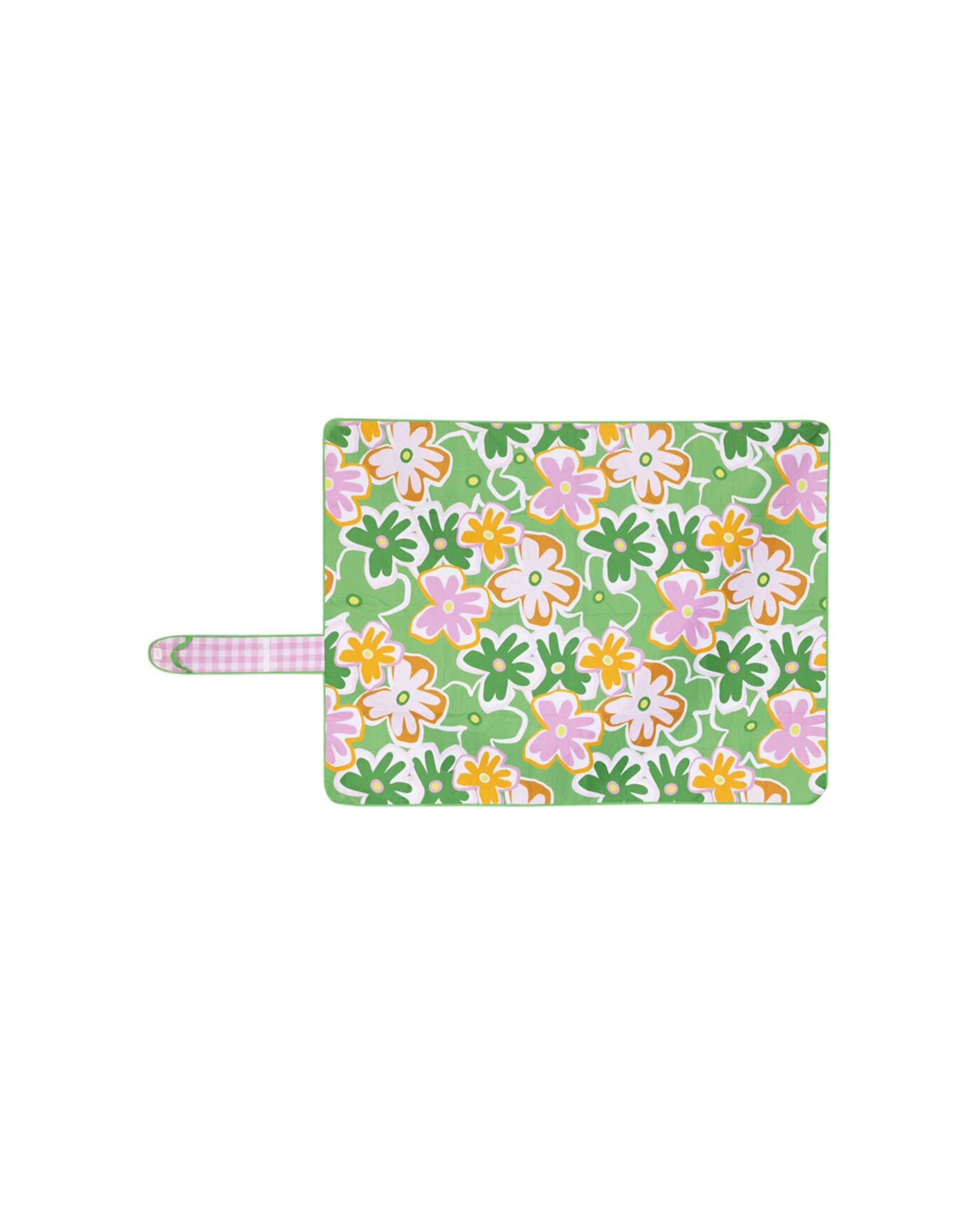 3 Splosh Summer Pop Rectangle Outdoor Picnic Mat With Handle 200x145cm - Green, 3 of 4