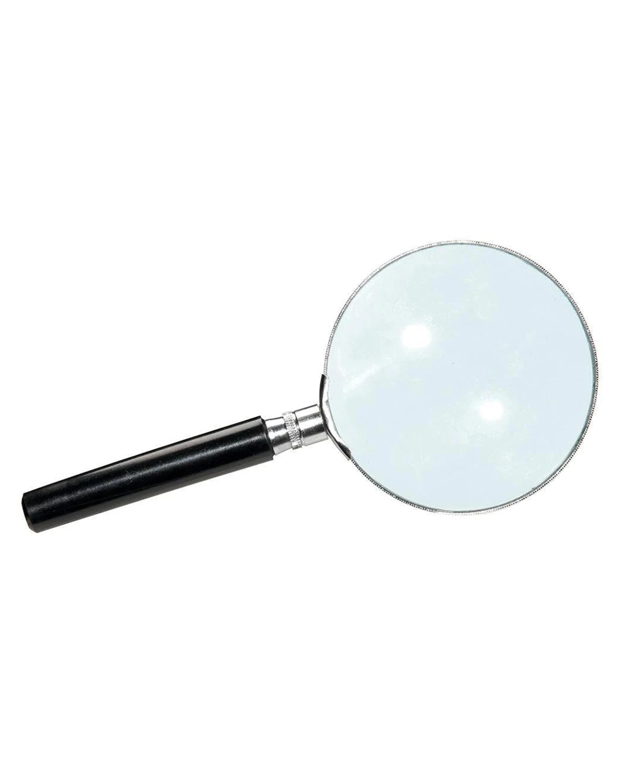 2 Heebie Jeebies Sherlock Magnifier Metal Magnifying Glass 75mm, 2 of 3