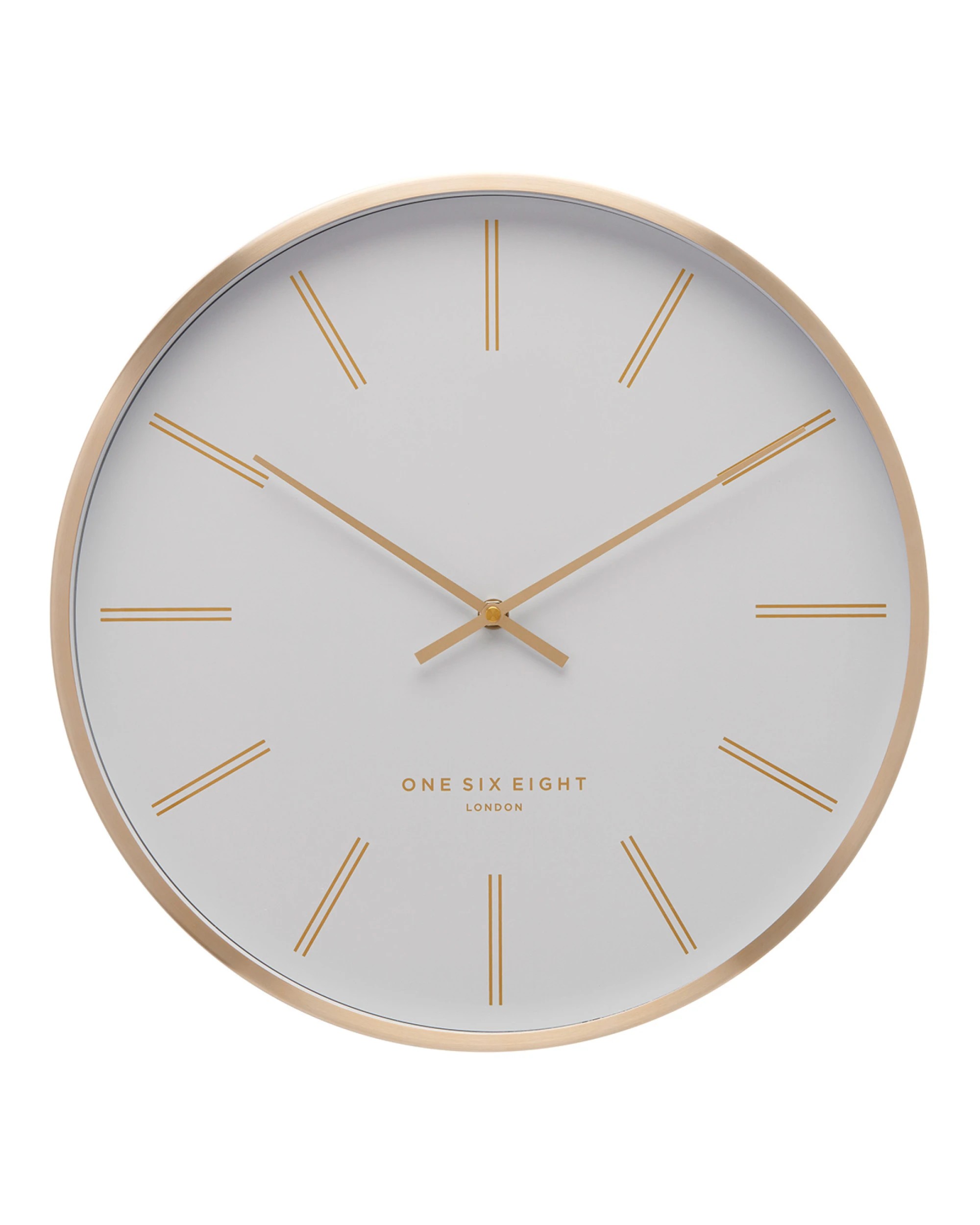 1 One Six Eight London Otto Silent Wall Clock - 40cm - White, 1 of 4