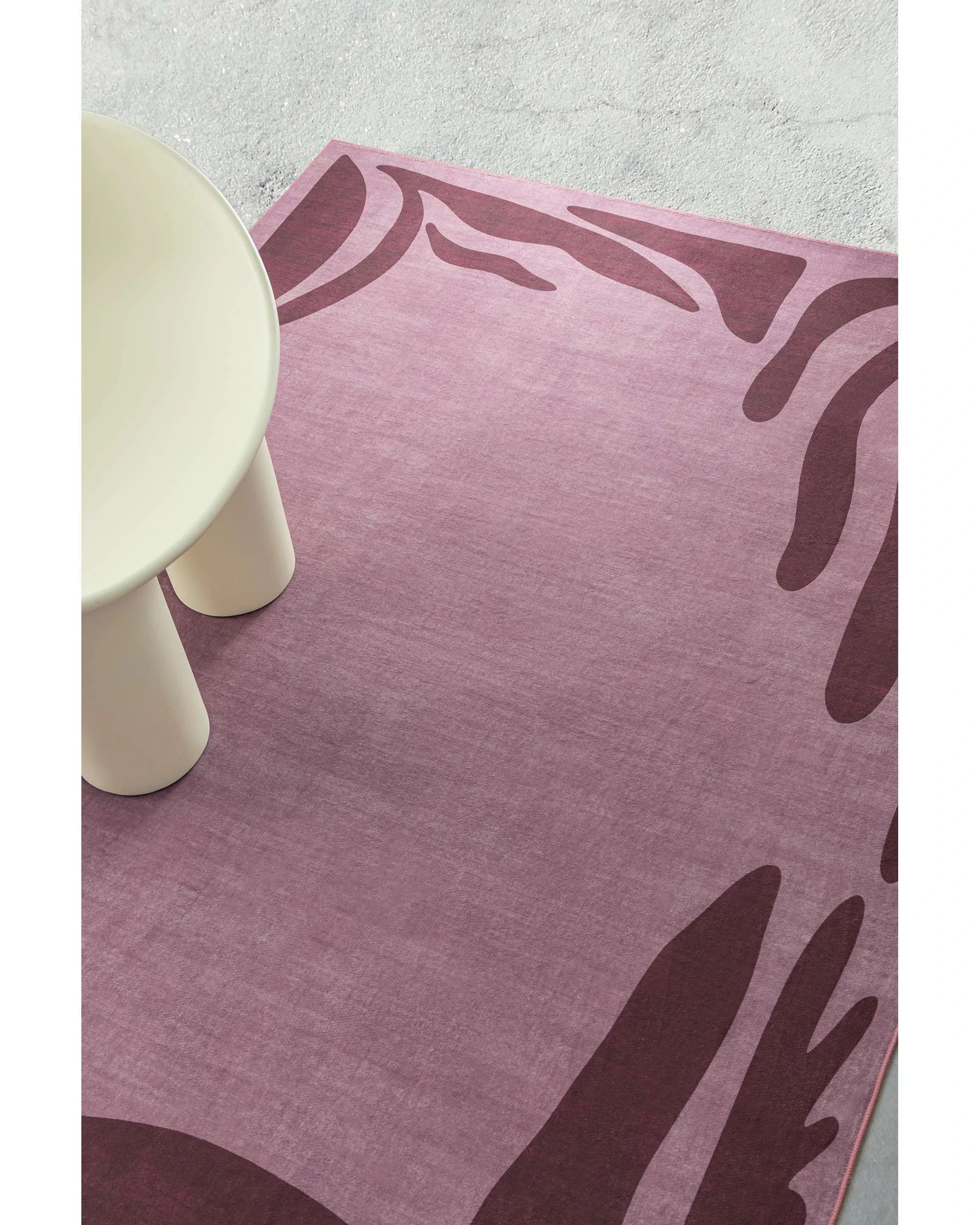 3 Loopsie Pasto Tonal Botanical Border Washable Rug-290cm x 190cm - Purple, 3 of 8
