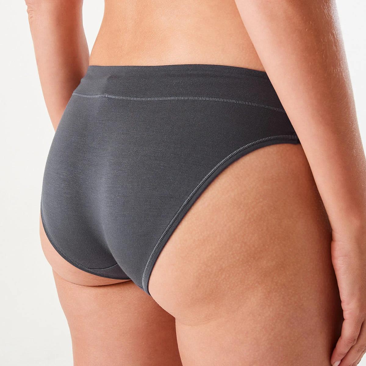 7 3 Pack Bamboo Blend Bikini Briefs SMOKY GREEN, SILVER MARLE, SHADOW NAVY, 7 of 8