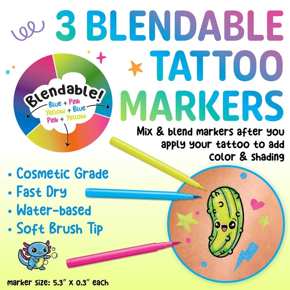 4 Creativity for Kids Colour In Neon Tattoos, 4 of 6