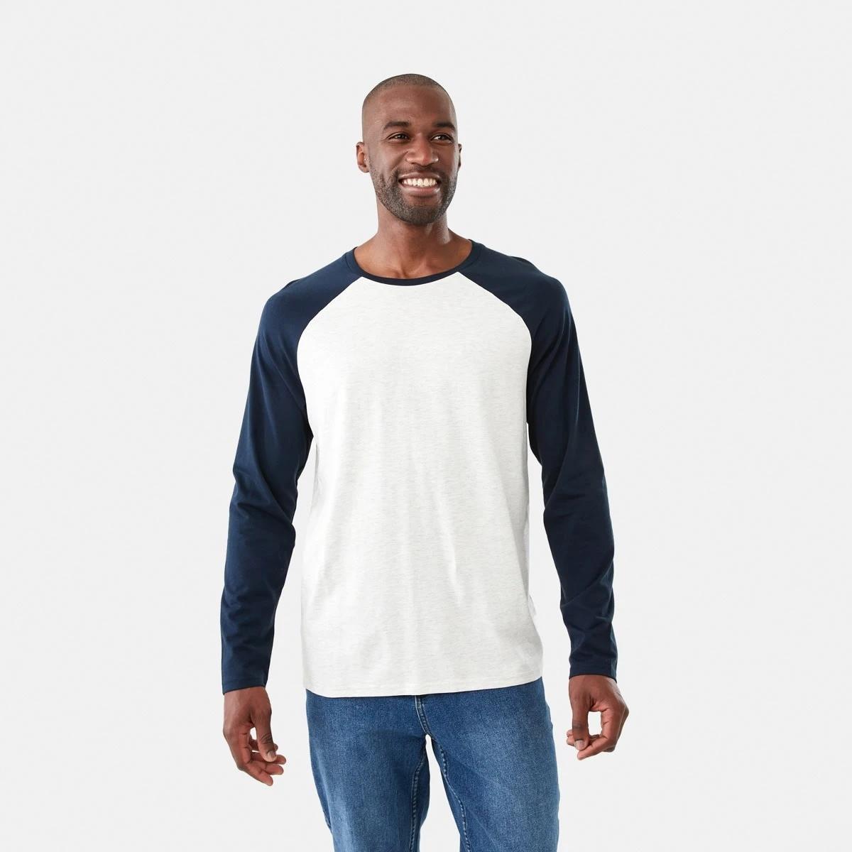 1 Long Sleeve Raglan T-shirt Sky Cptn, 1 of 5