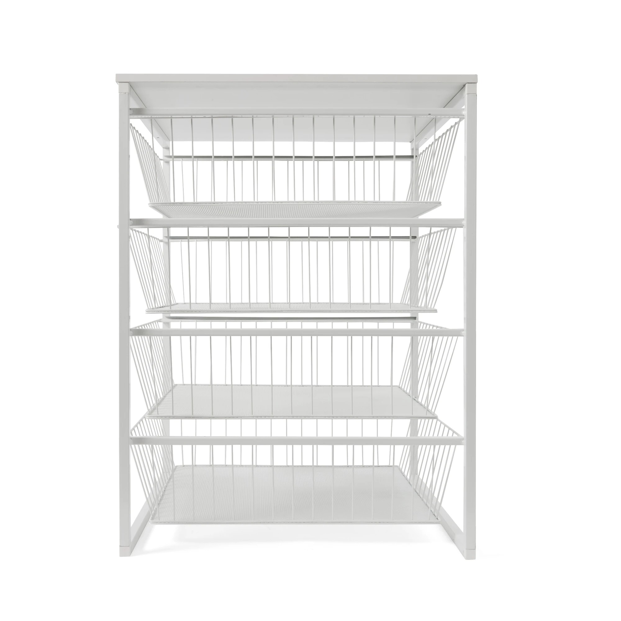 5 Mesh and Wire 4 Drawer Unit - White, 5 of 10
