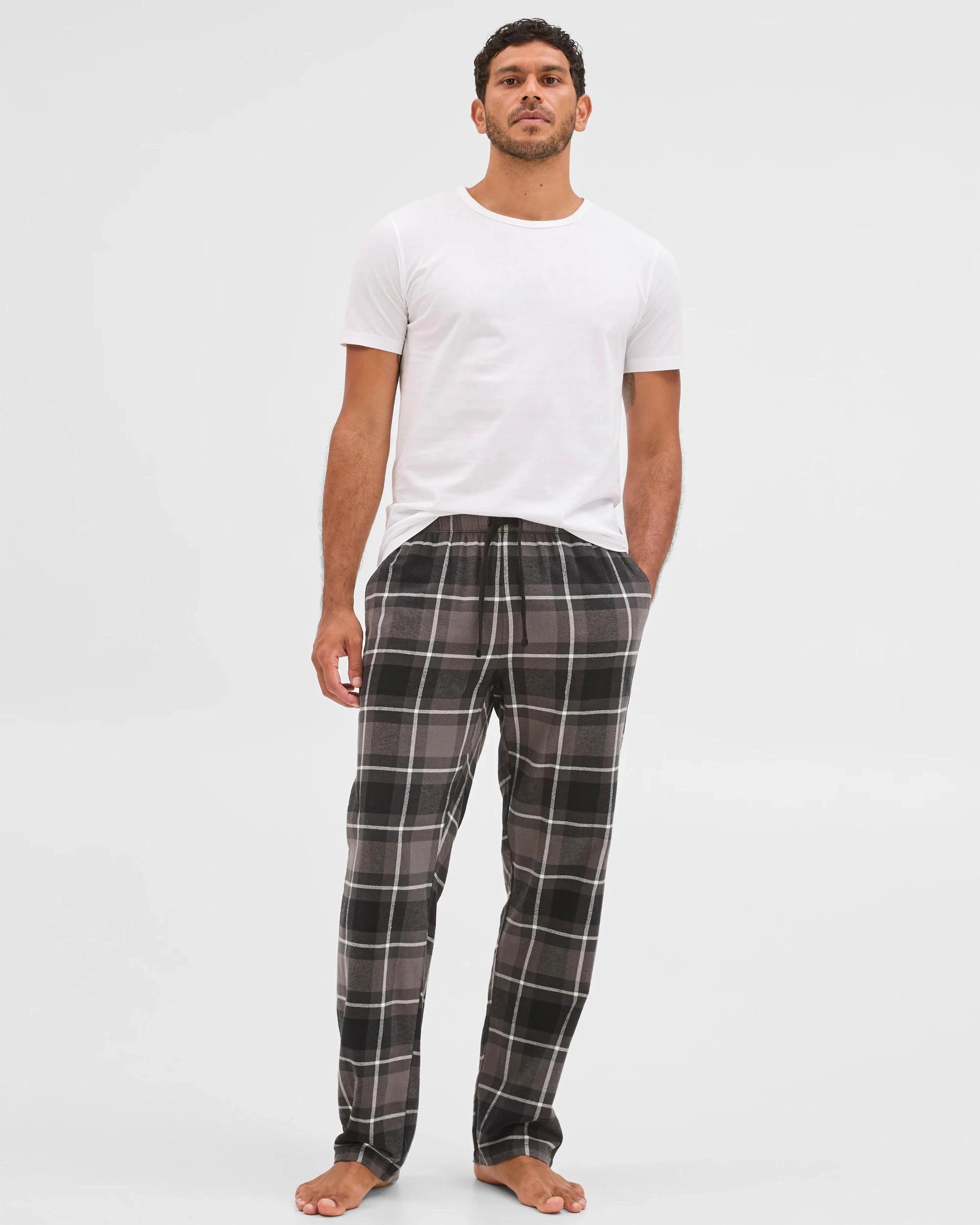 3 Target Man  Flannelette Sleep Pant CHARCOAL CHECK, 3 of 5