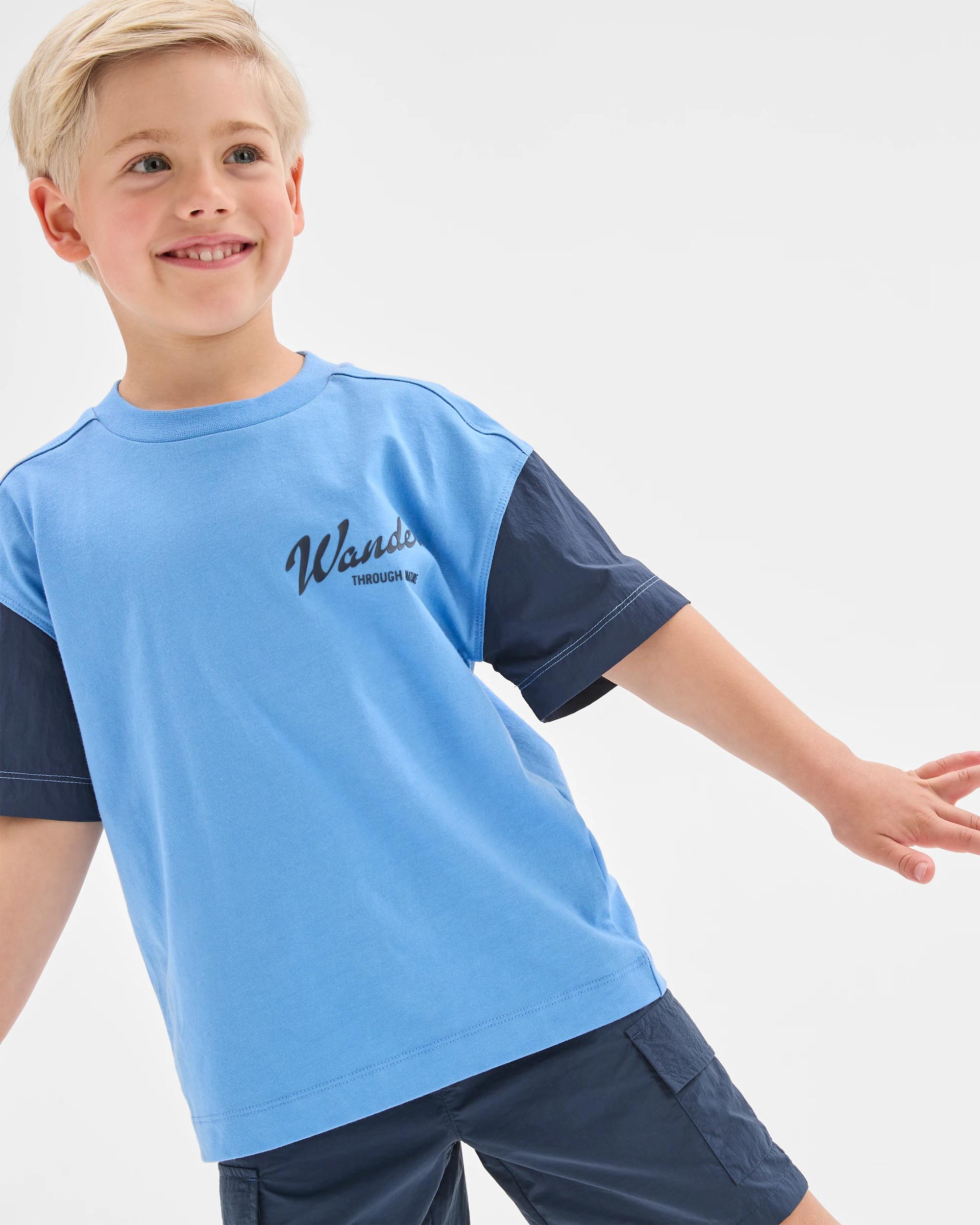 3 Target Australian Cotton And Nylon Blend Oversized T-shirt BLUE, 3 of 7