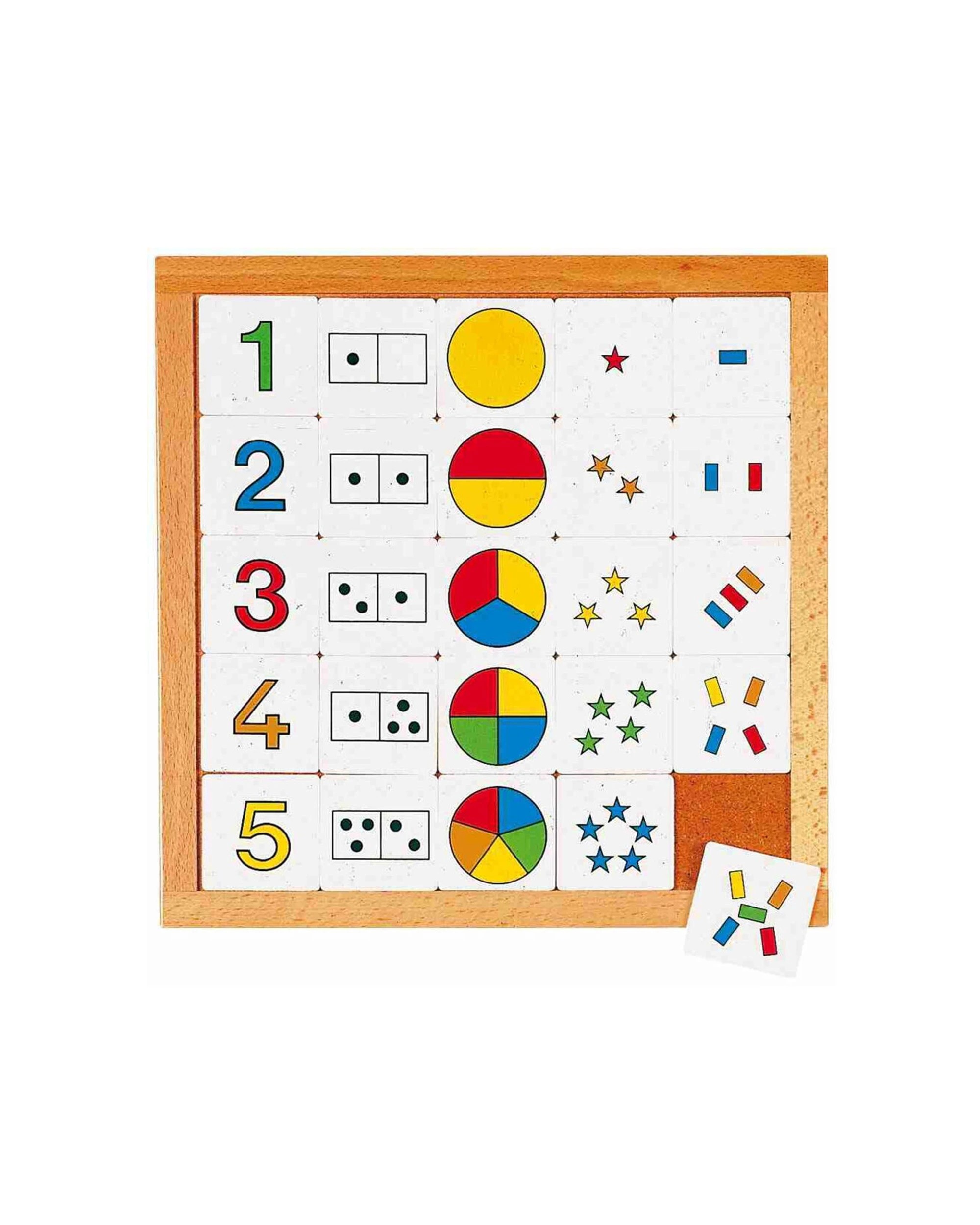 2 EDUCO Counting Diagram 1 - 5 Math Skills Educational Toy Counting Tiles - Multi, 2 of 3