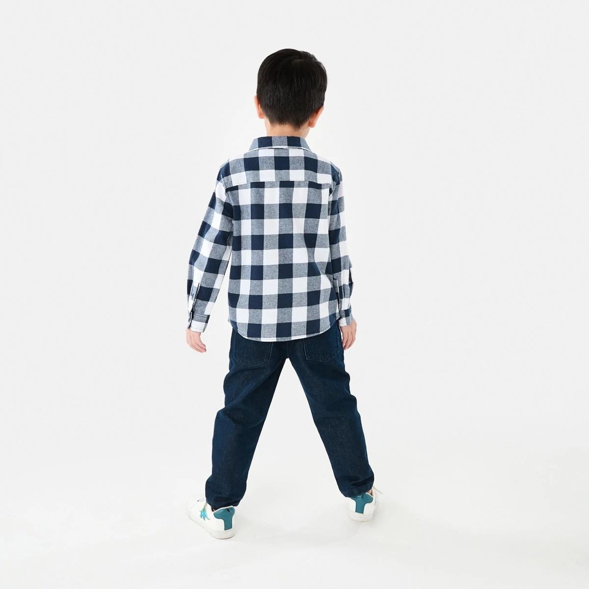 8 Yarn Dyed Flannel Shirt Nvy Check, 8 of 10