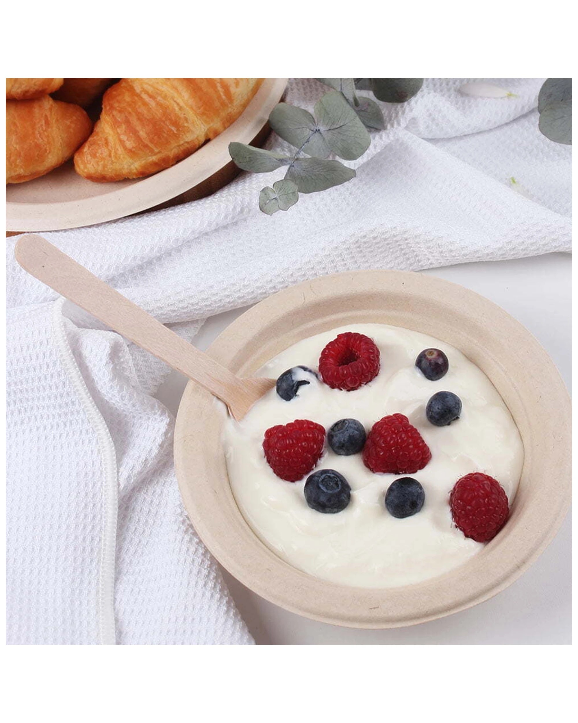 5 18pc Eco Basics 16.5cm Biodegradable Birchwood Spoon Disposable Cutlery Utensil
 - Natural, 5 of 5