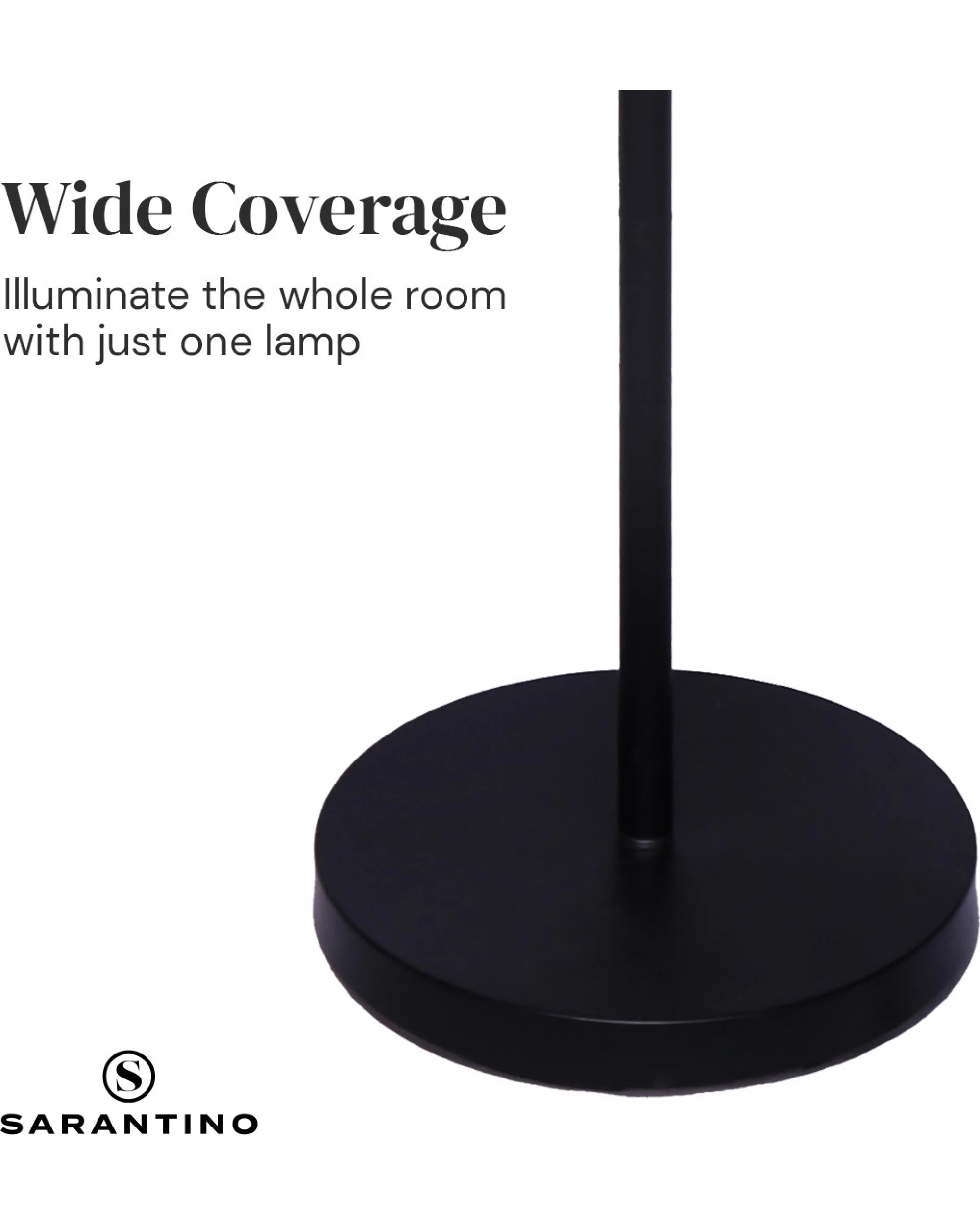 4 Sarantino 4-Light Industrial Floor Lamp, 4 of 10