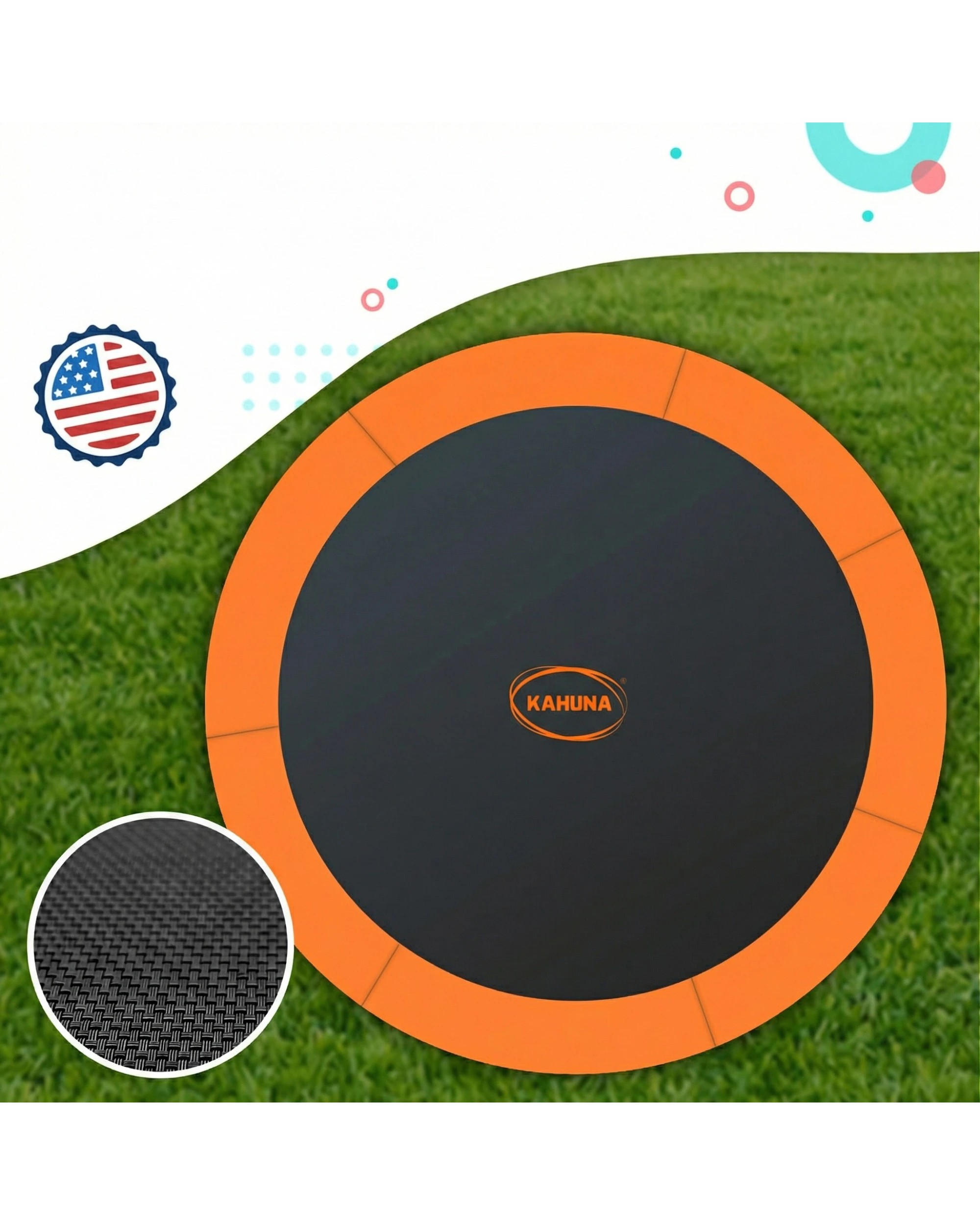 6 Kahuna Classic 10 ft Trampoline - Orange, 6 of 10