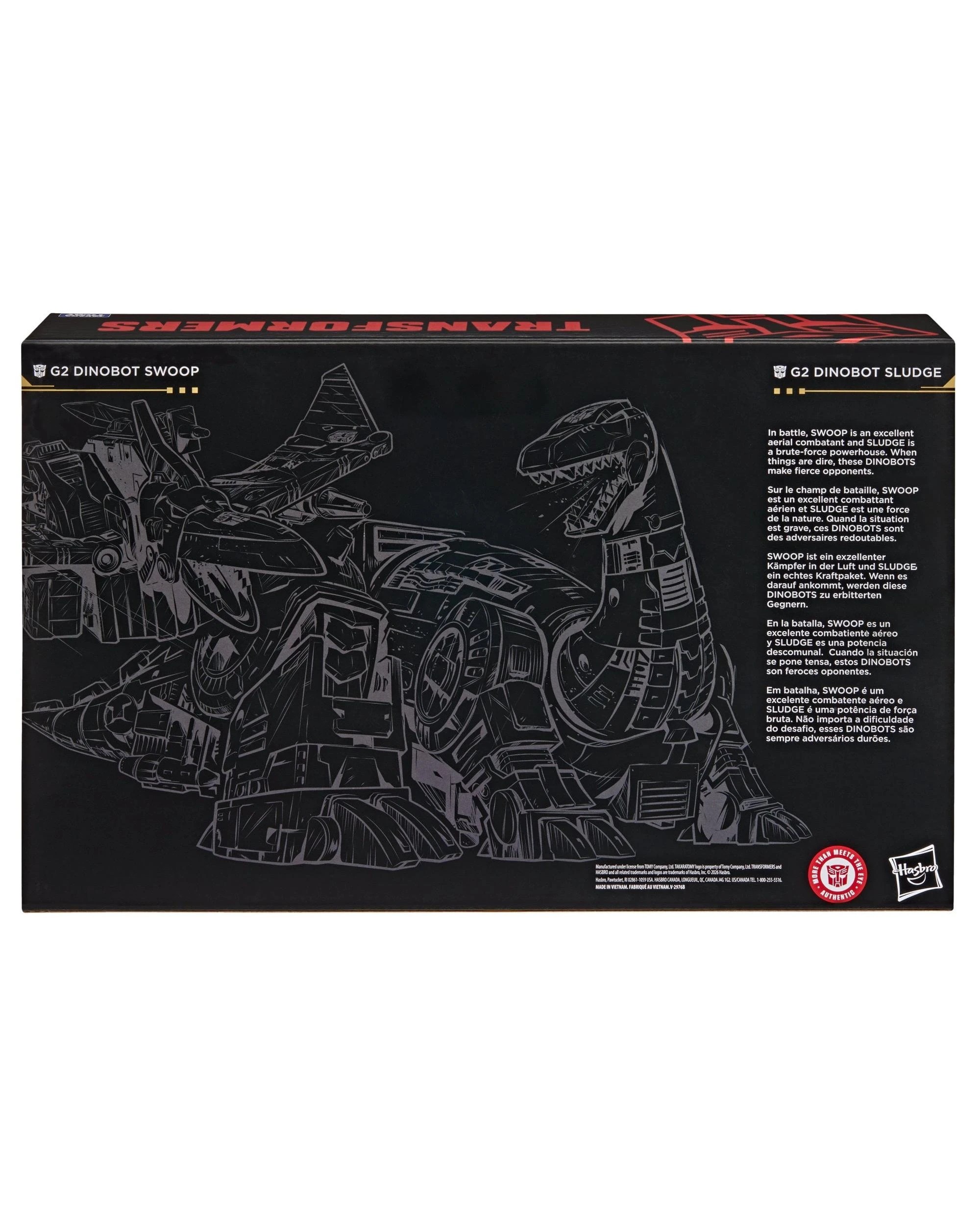 5 Transformers Age of the Primes G2 Dinobot Swoop and G2 Dinobot Sludge Action Figures 2 Pack, 5 of 5