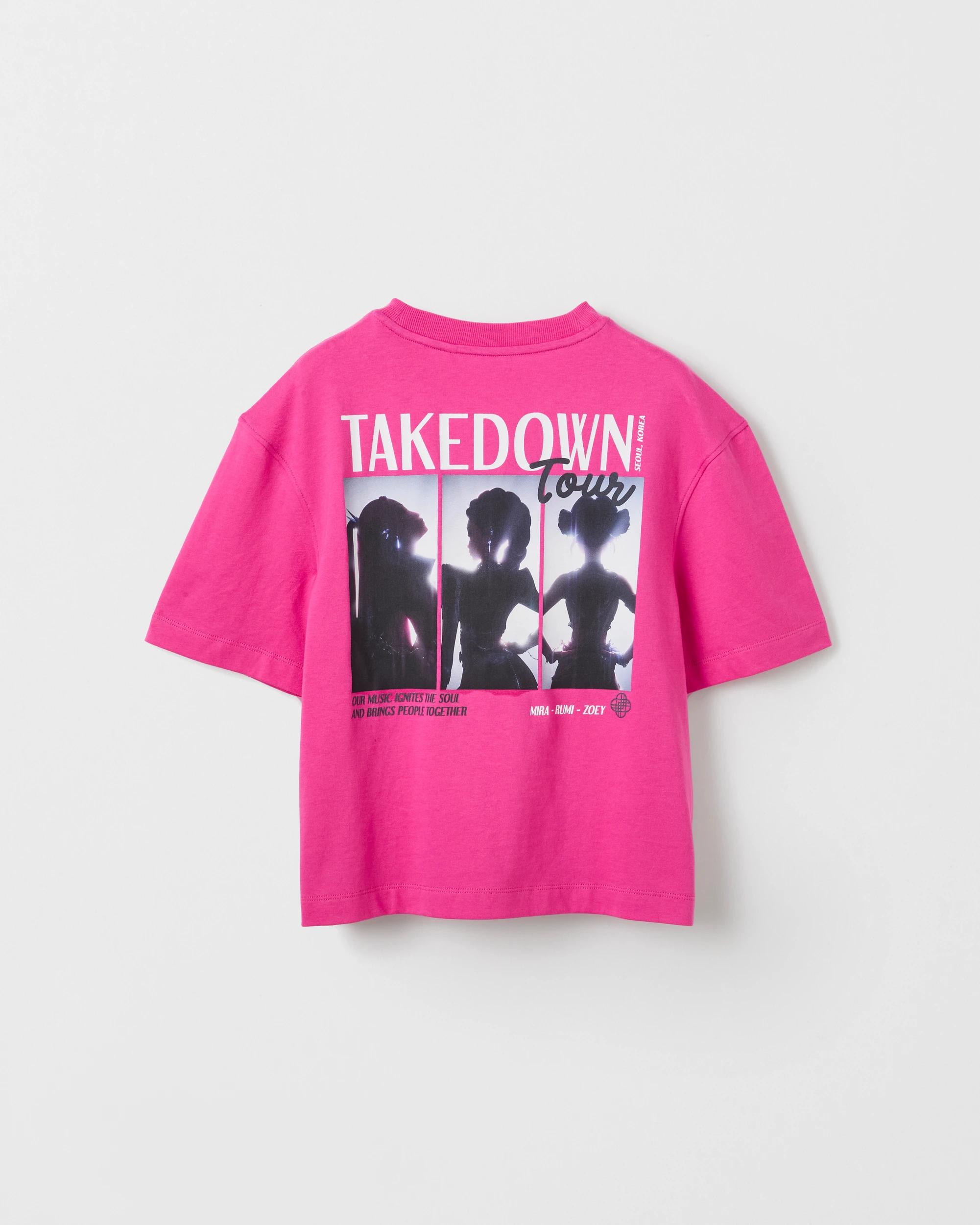 7 Licensed KPop Demon Hunters Australian Cotton Boxy T-Shirt PINK, 7 of 7