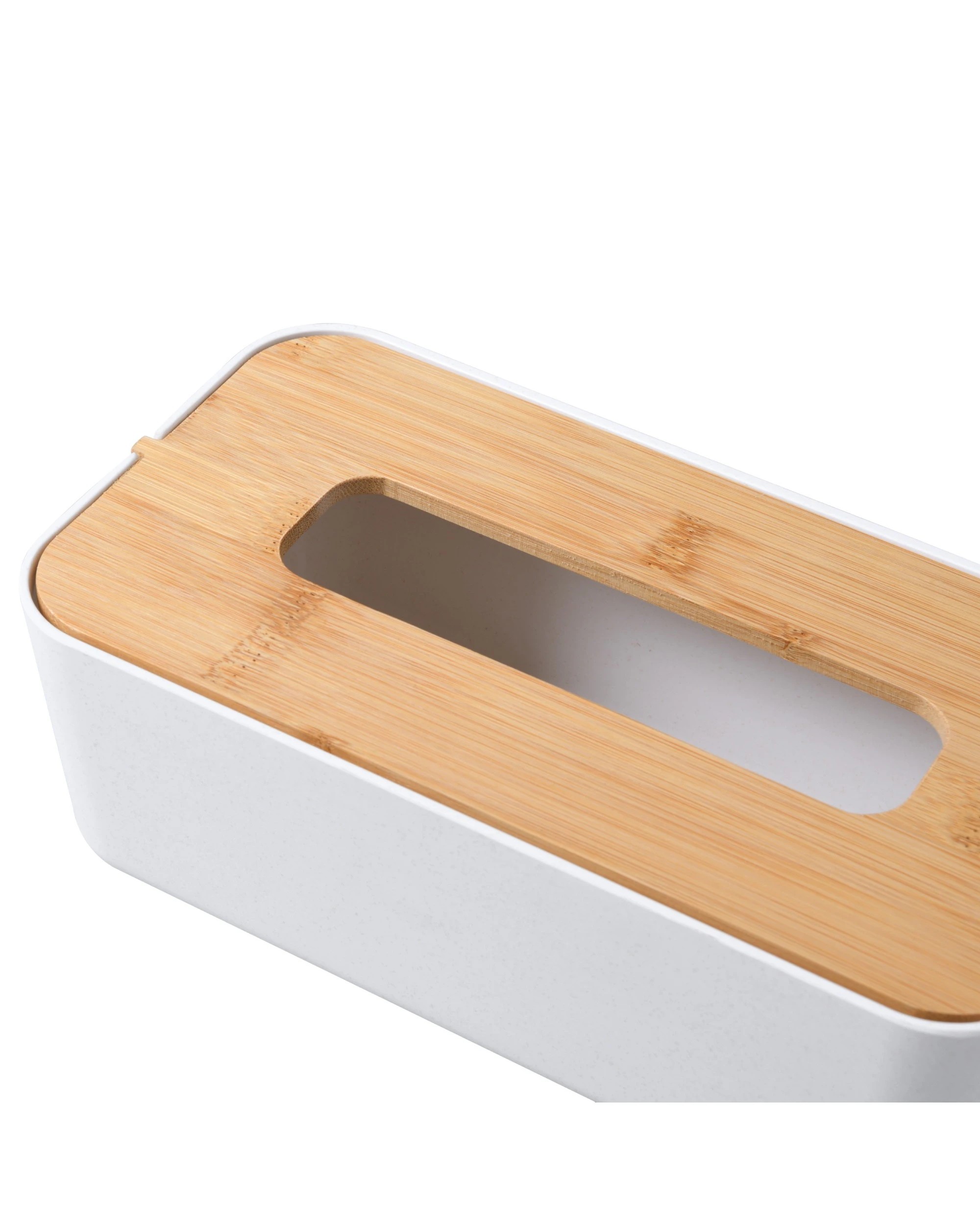 6 Takara Takae Natural Bamboo Tissue Box Large - White, 6 of 7