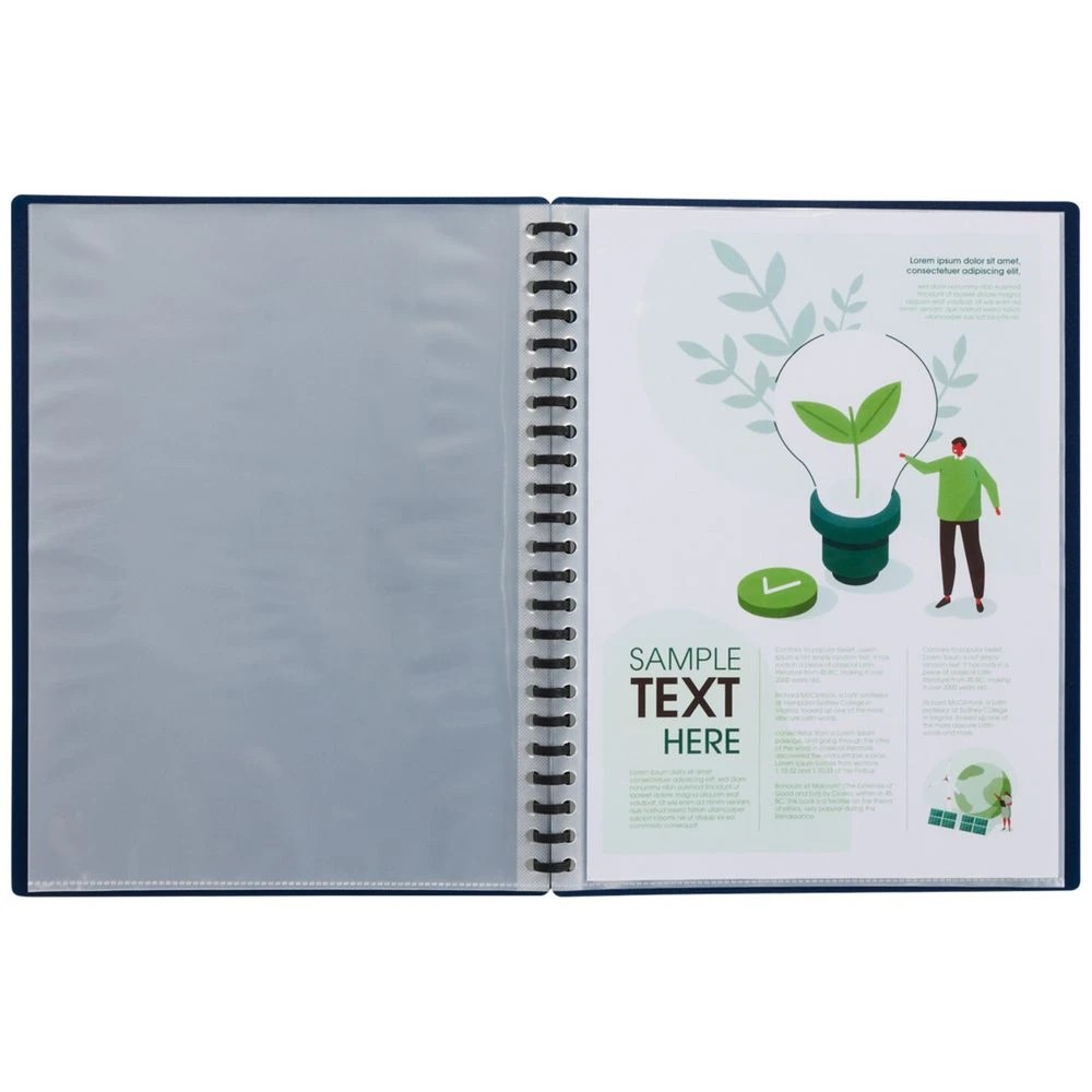 5 J.Burrows Refillable Display Book 20 Pockets Navy, 5 of 5