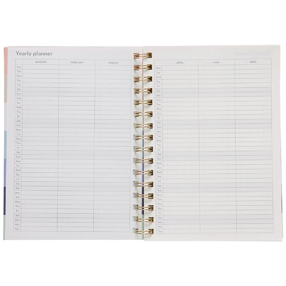 3 Otto A5 Week to View Undated Diary Stripe, 3 of 6