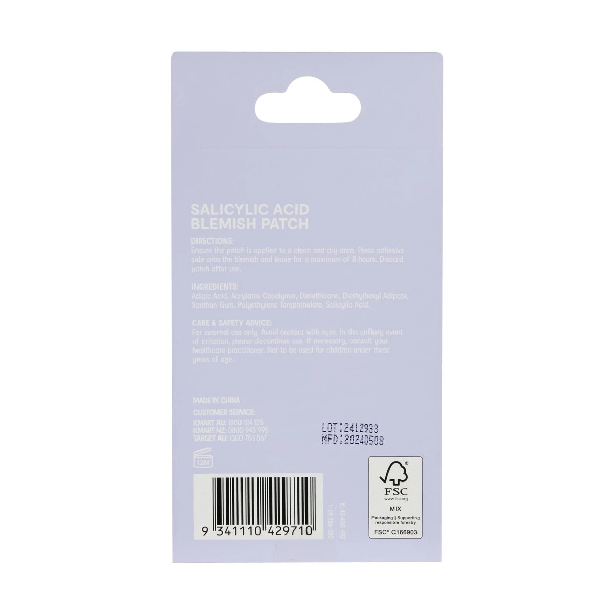 6 OXX Skincare 24 Piece Good Vibes Blemish Patches - Salicylic Acid, 6 of 6