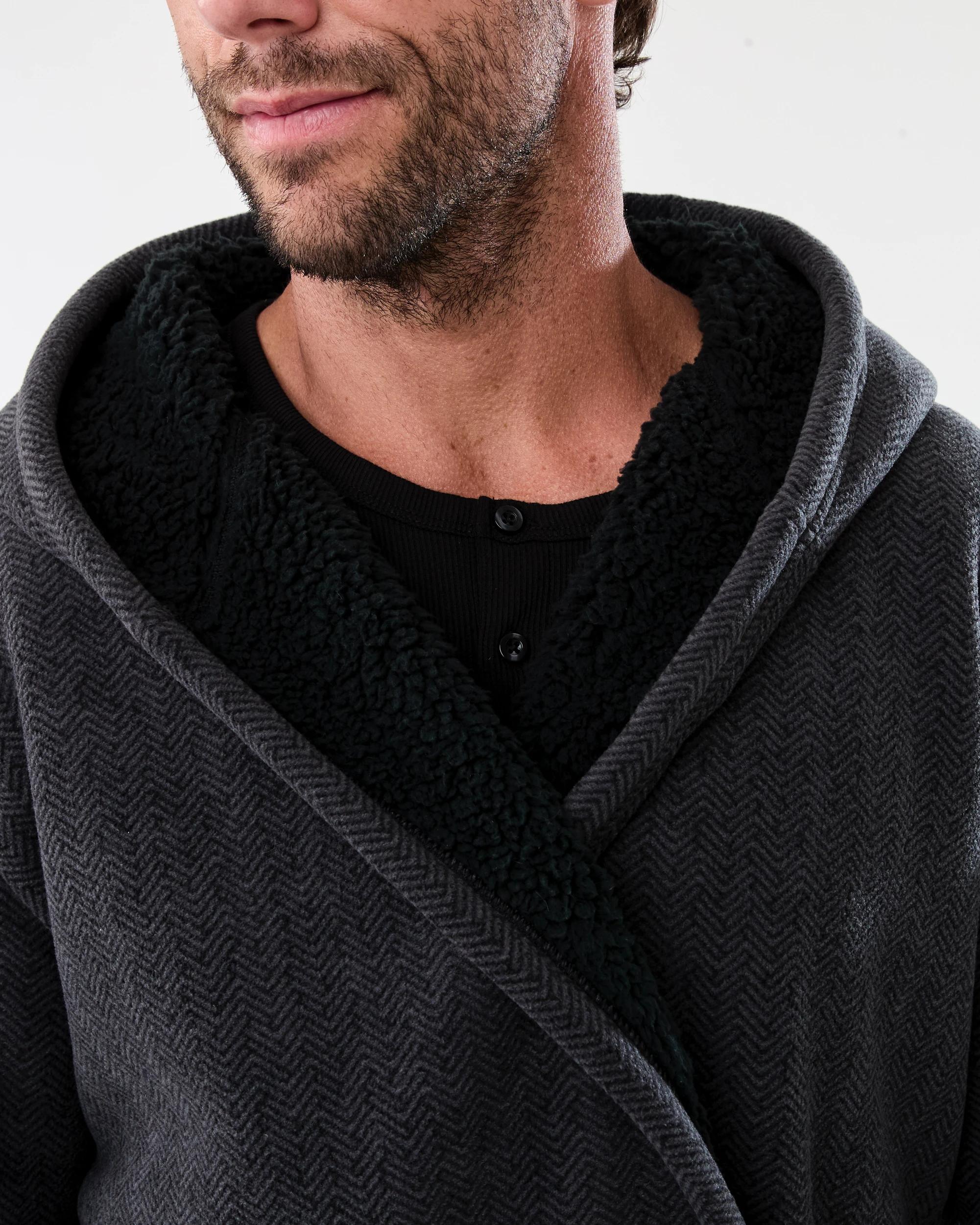 5 Sherpa Lined Gown Hrb Stp, 5 of 8