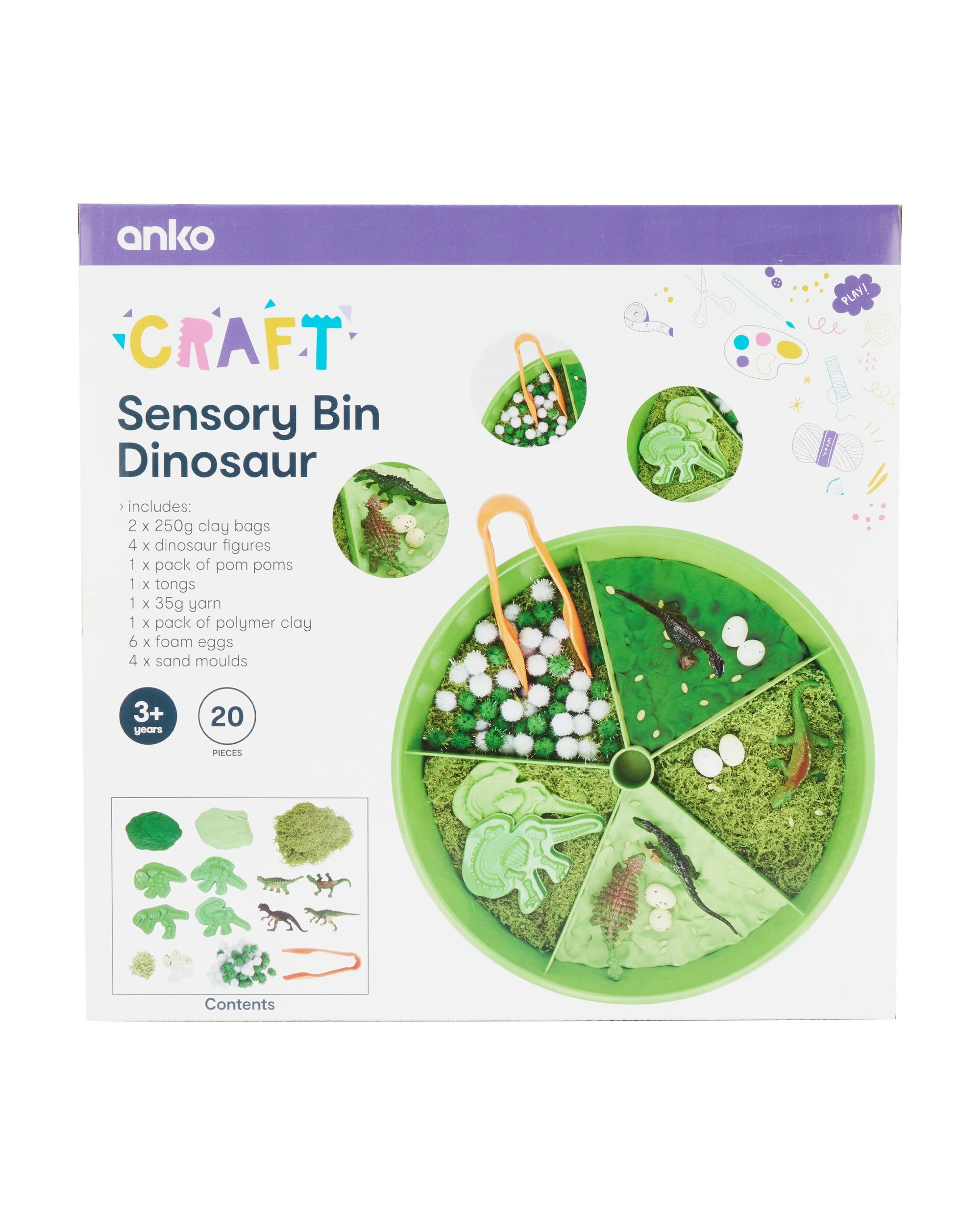 3 20 Piece Sensory Bin - Dinosaur, 3 of 3