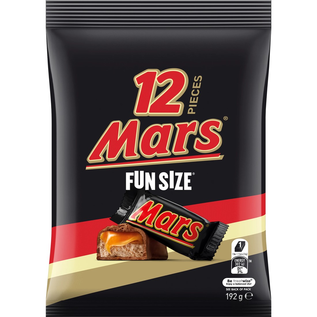 1 Mars 12 Piece Chocolate Fun Size Bars Share Pack 192g, 1 of 5