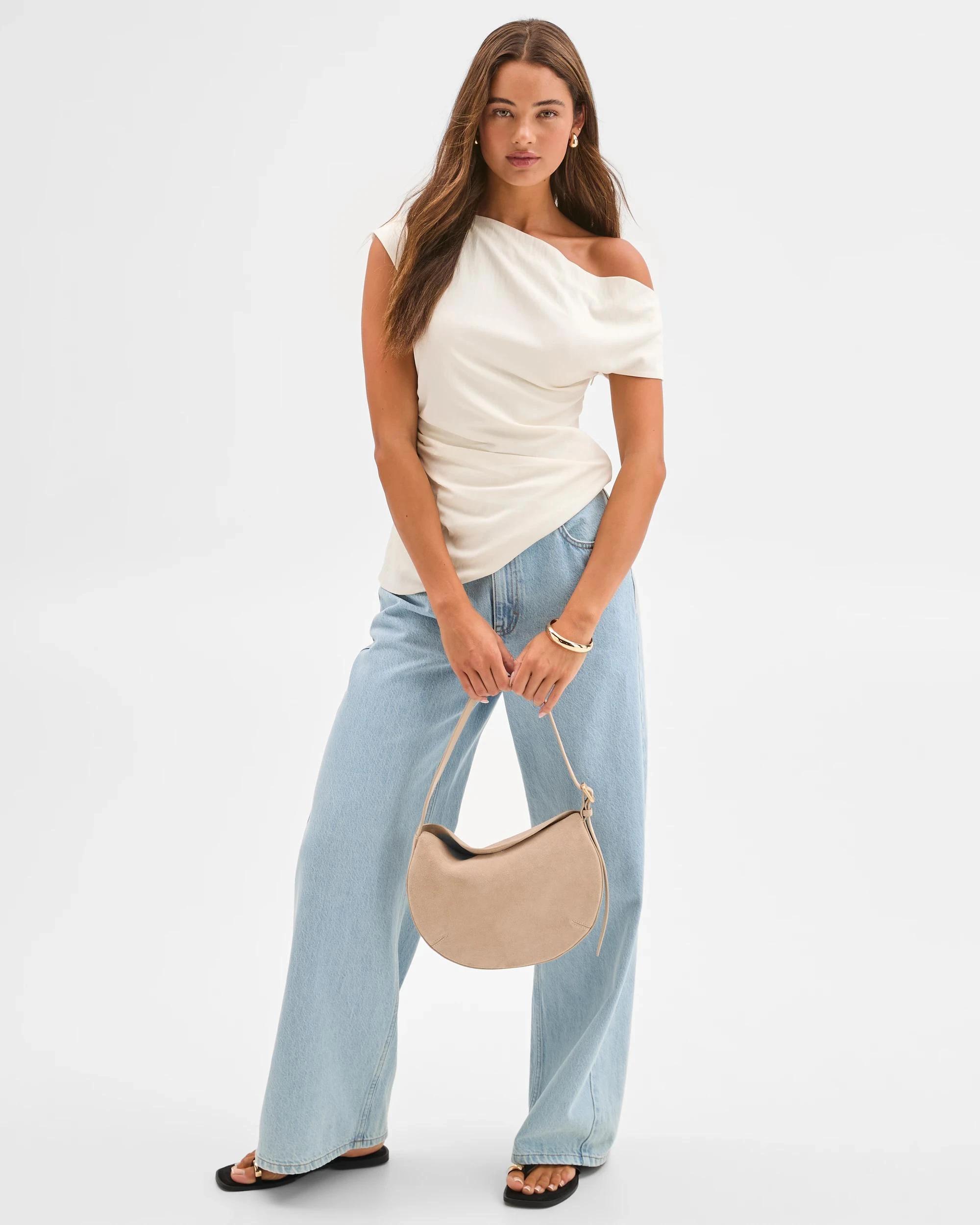 2 Lily Loves Denim Mid Rise Wide Leg Jeans GIGI BLUE, 2 of 7