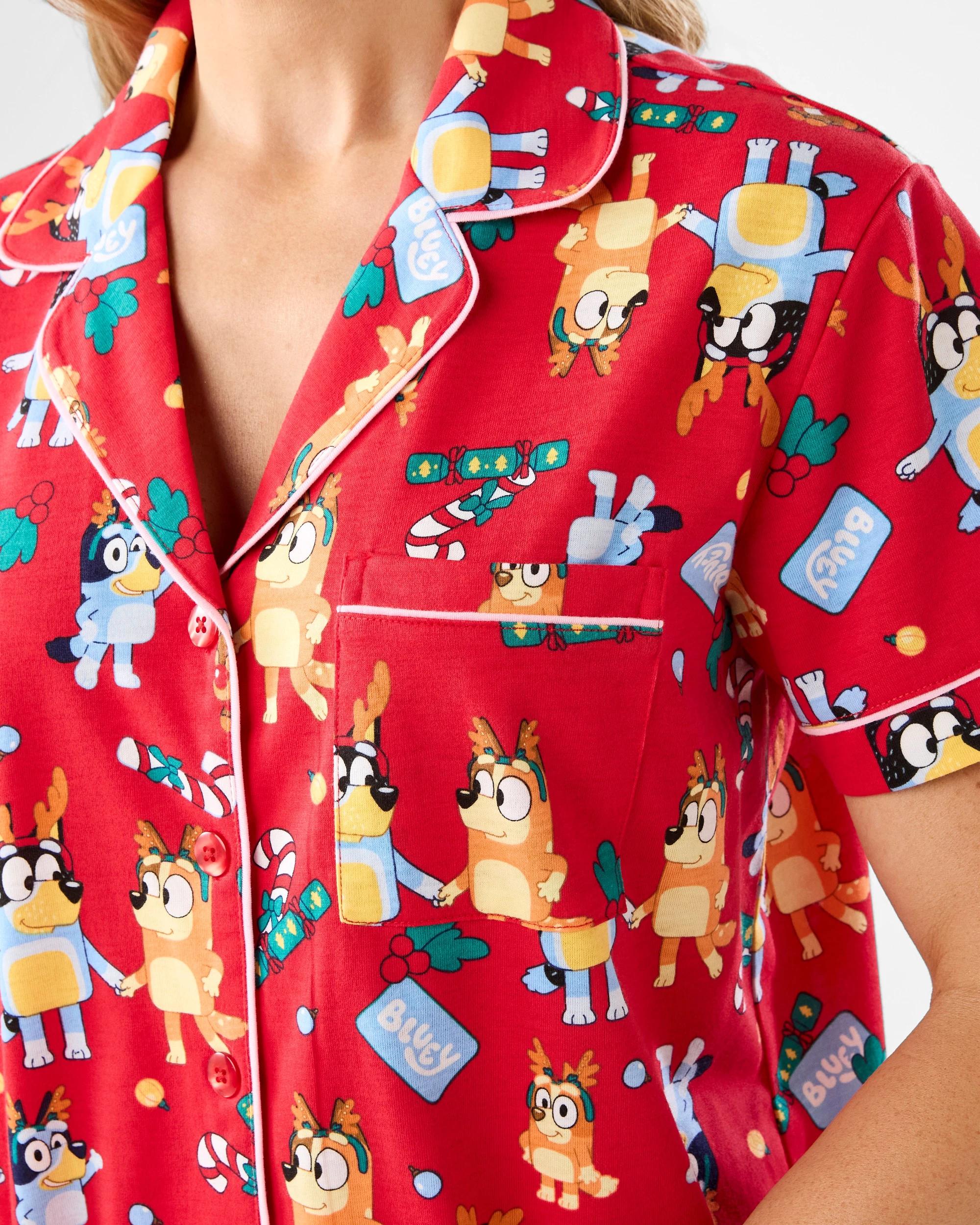 6 Family Matching Christmas Bluey Womens Pyjama Set Xmas Bluey, 6 of 10