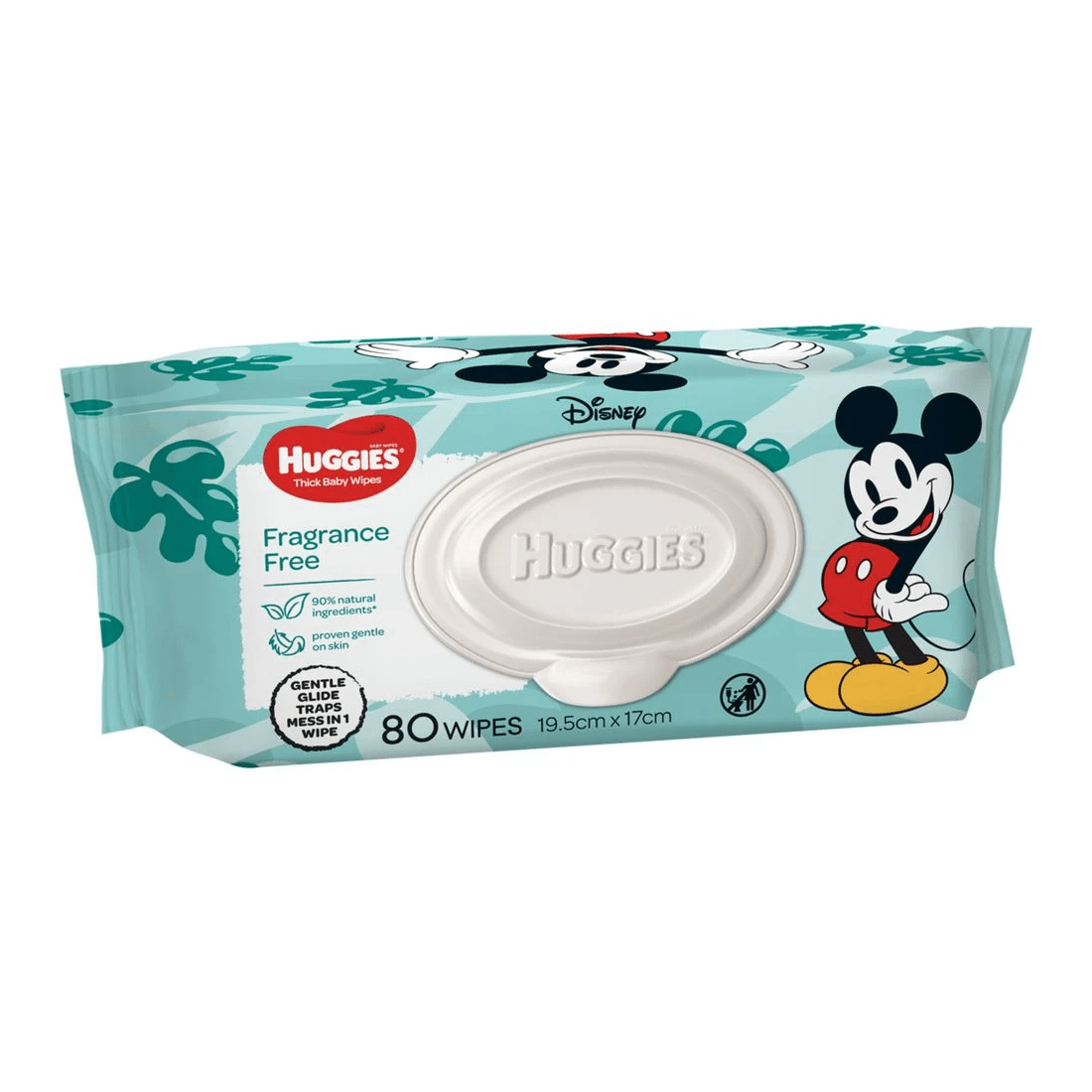 1 Huggies Baby Wipes Unscented 80 Pack, 1 of 2