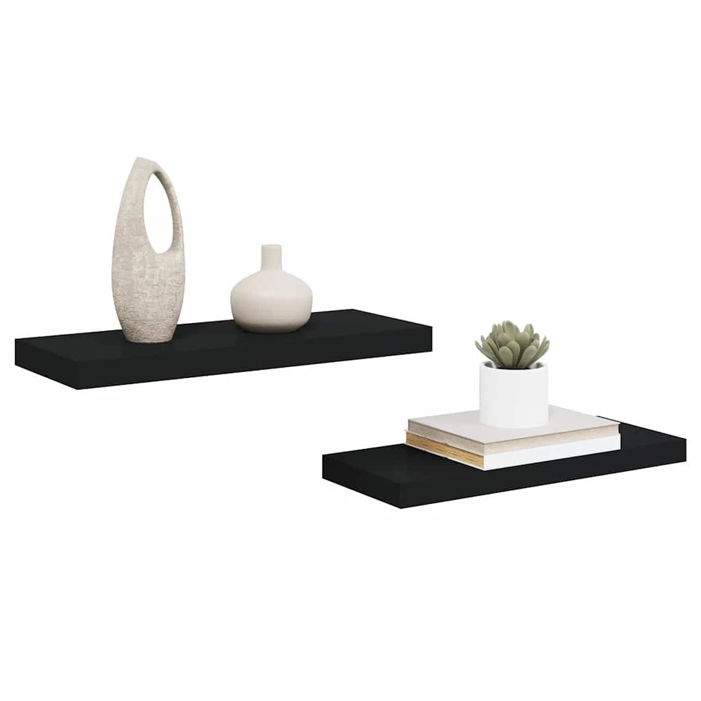 5 vidaXL Wall shelf Wall mounting - Black, 5 of 9