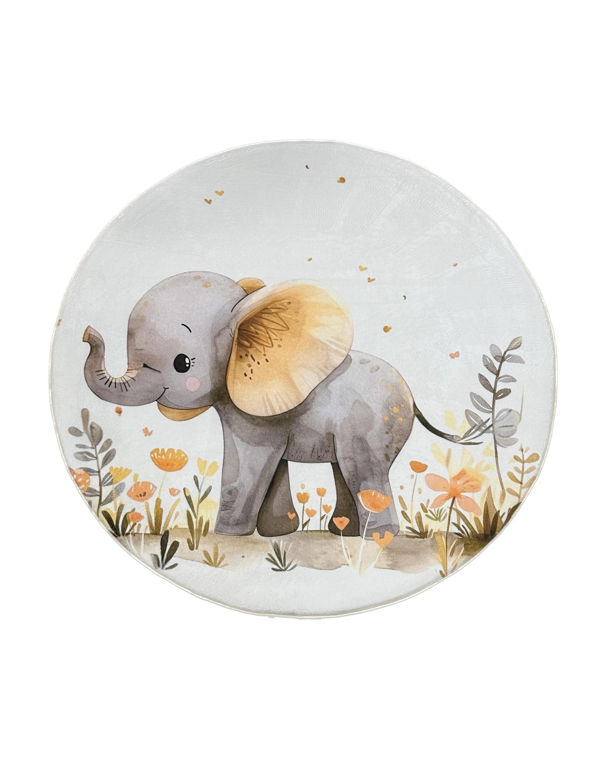 1 La Grace Home Elephant Plush Mat - 160x160cm, 1 of 5