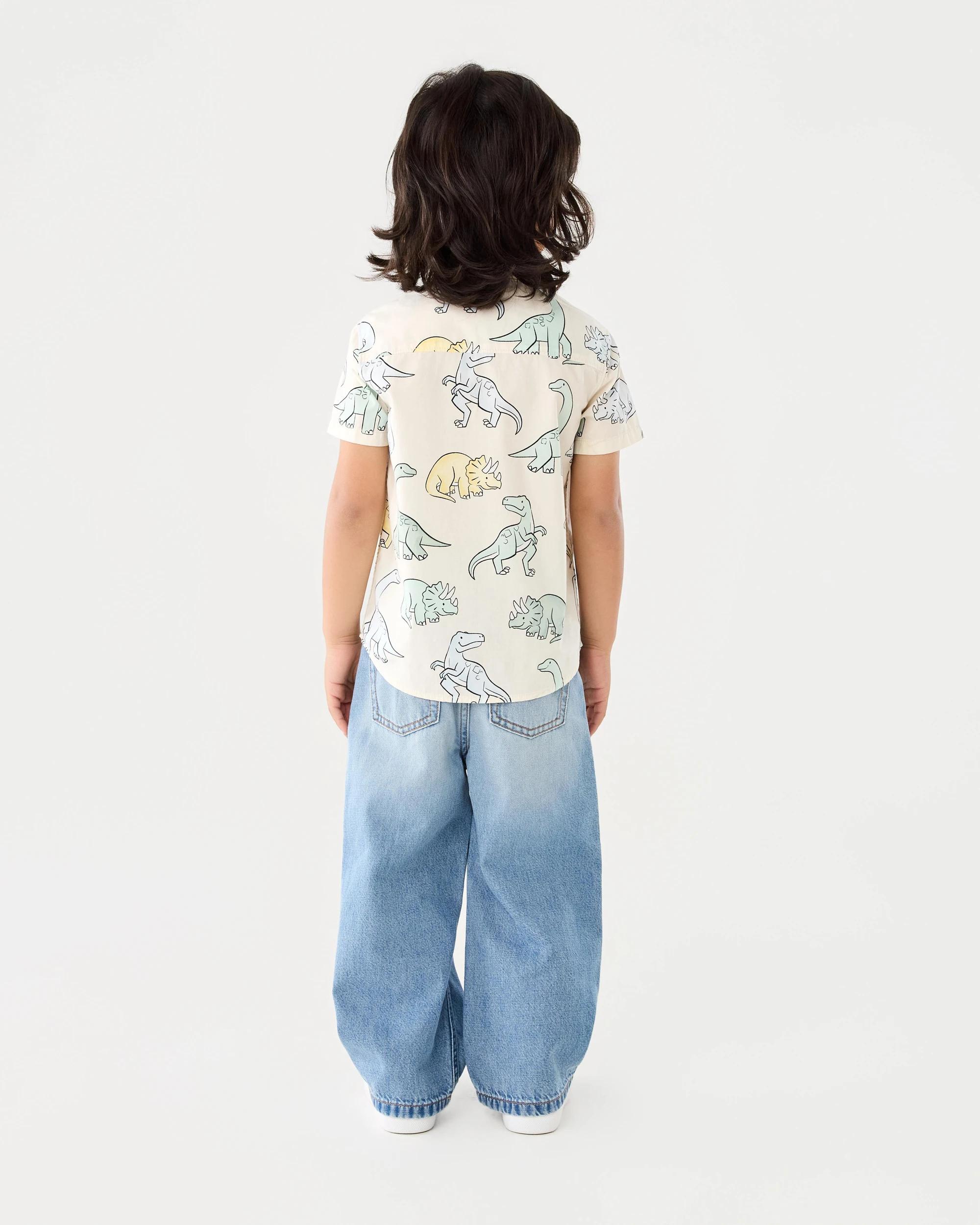 7 Short Sleeve Print Shirt Bge Dino, 7 of 7