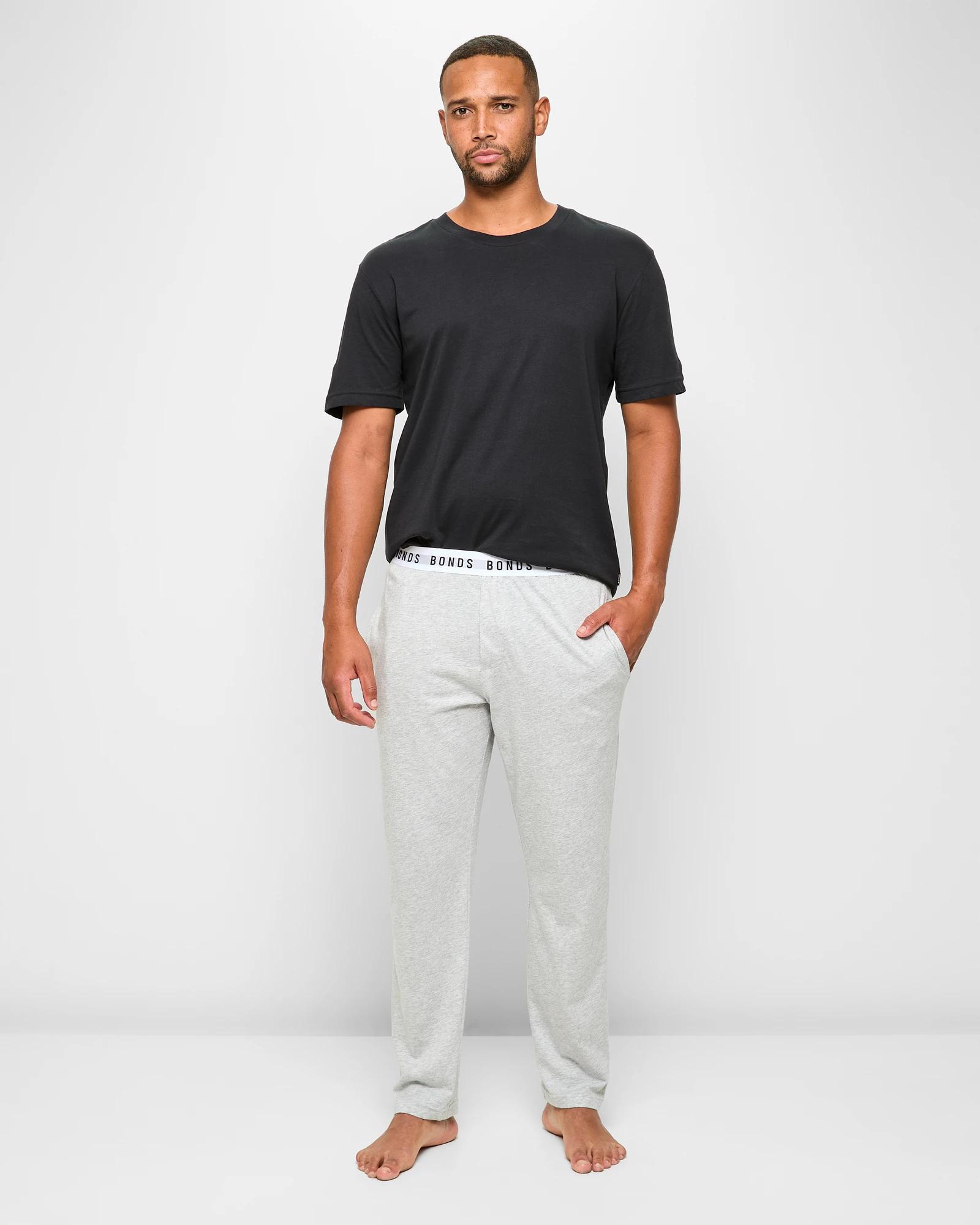 2 Australian Cotton Sleep Pants - Bonds GREY MARLE, 2 of 5