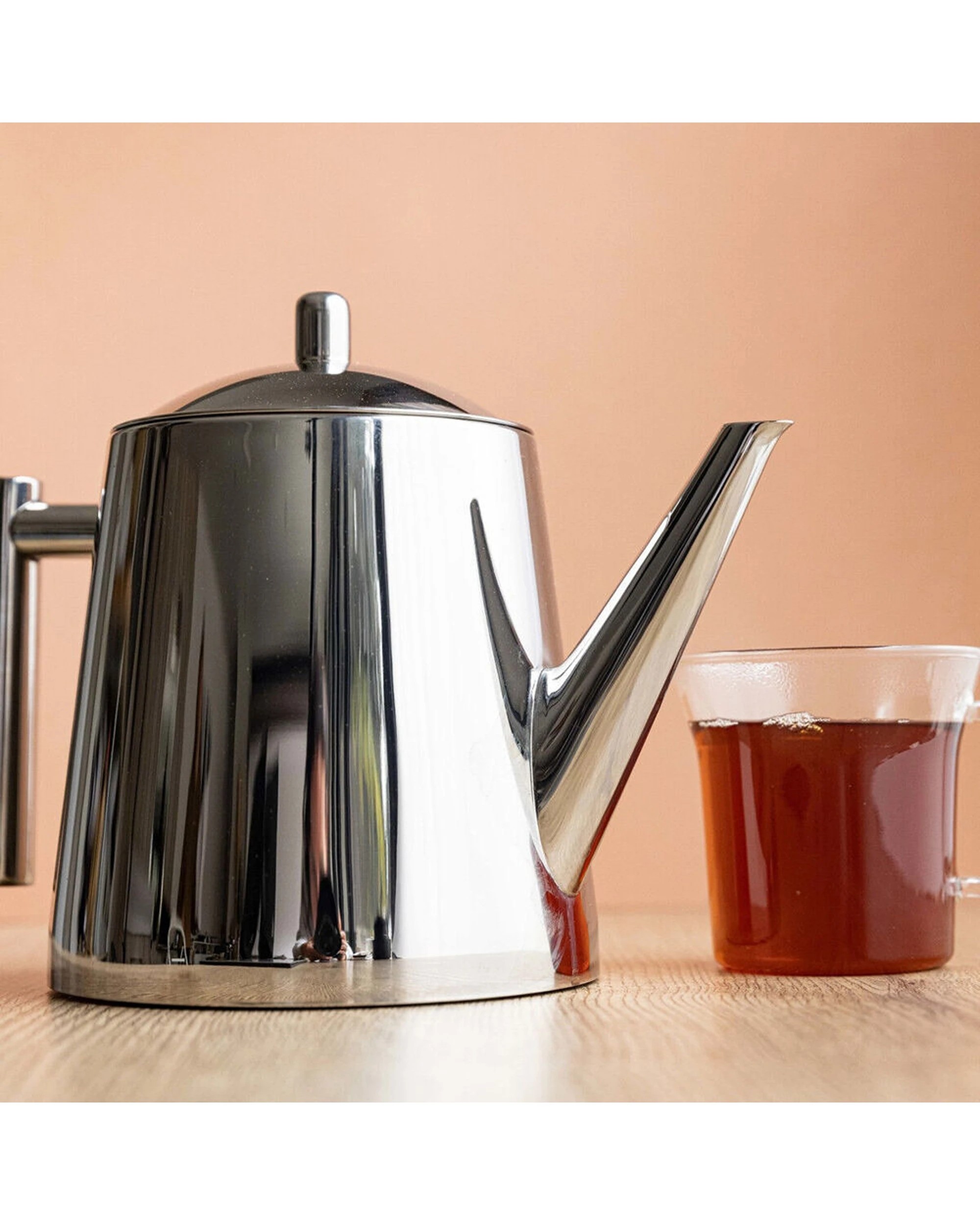 2 La Cafetiere 23cm 1.5L Stainless Steel Teapot With Infuser - Silver, 2 of 7