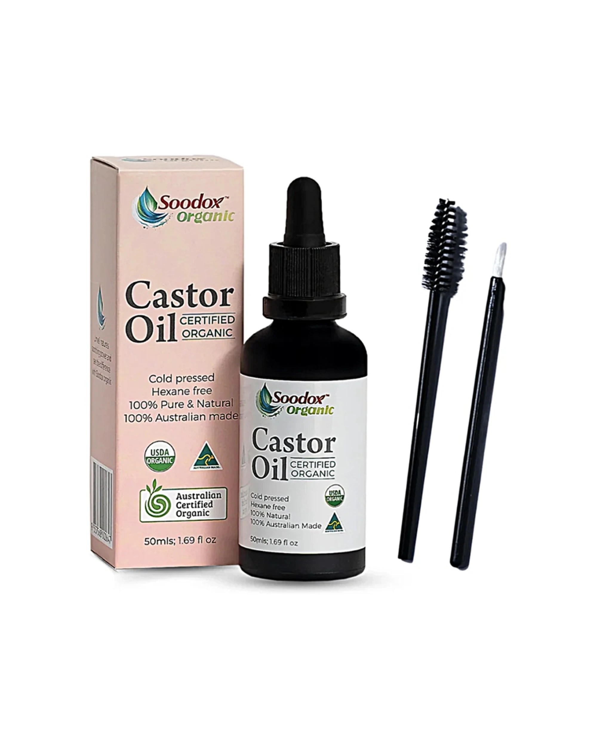 1 Soodox Organic Castor Oil 50ml, 1 of 1