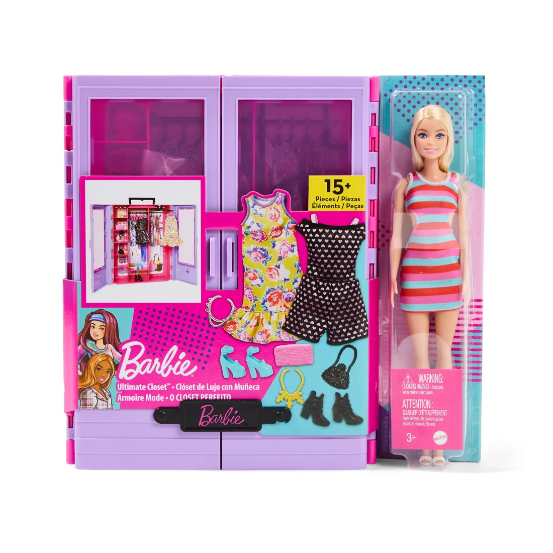 2 15 Piece Barbie Ultimate Closet Playset, 2 of 6