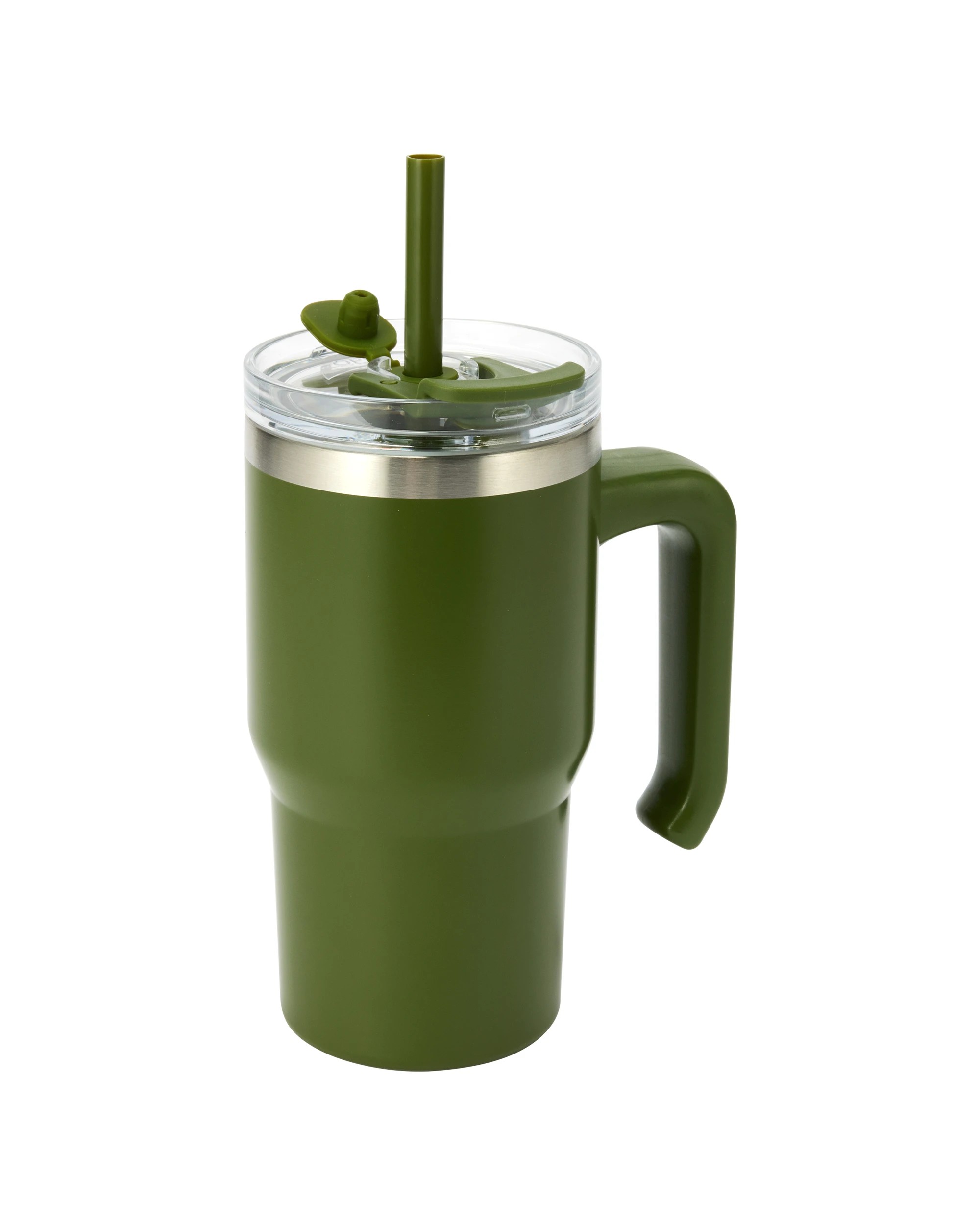 1 600ml Olive Drink Bottle with Handle, 1 of 5